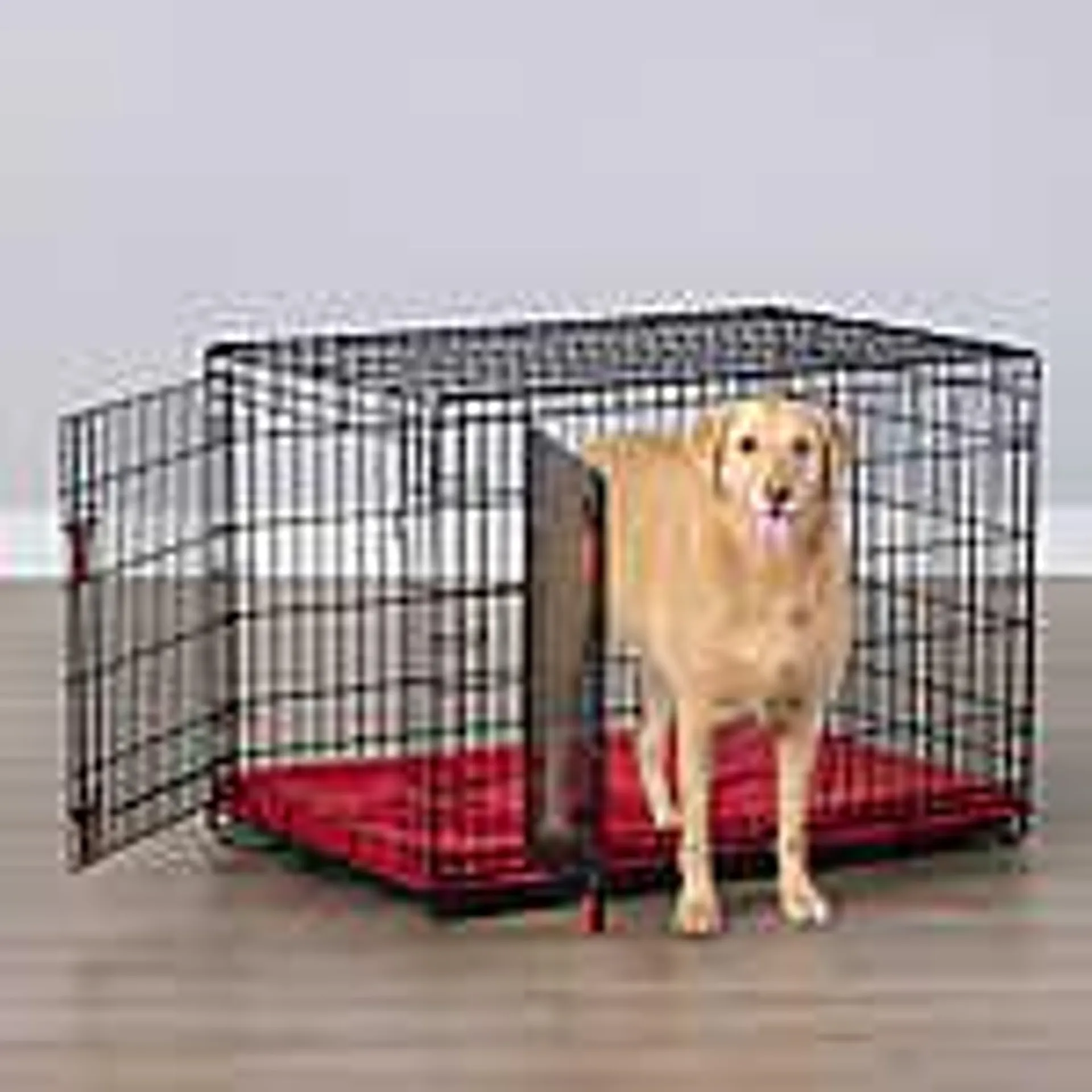 KONG Ultra-Strong Double Door Wire Dog Crate with Divider Panel