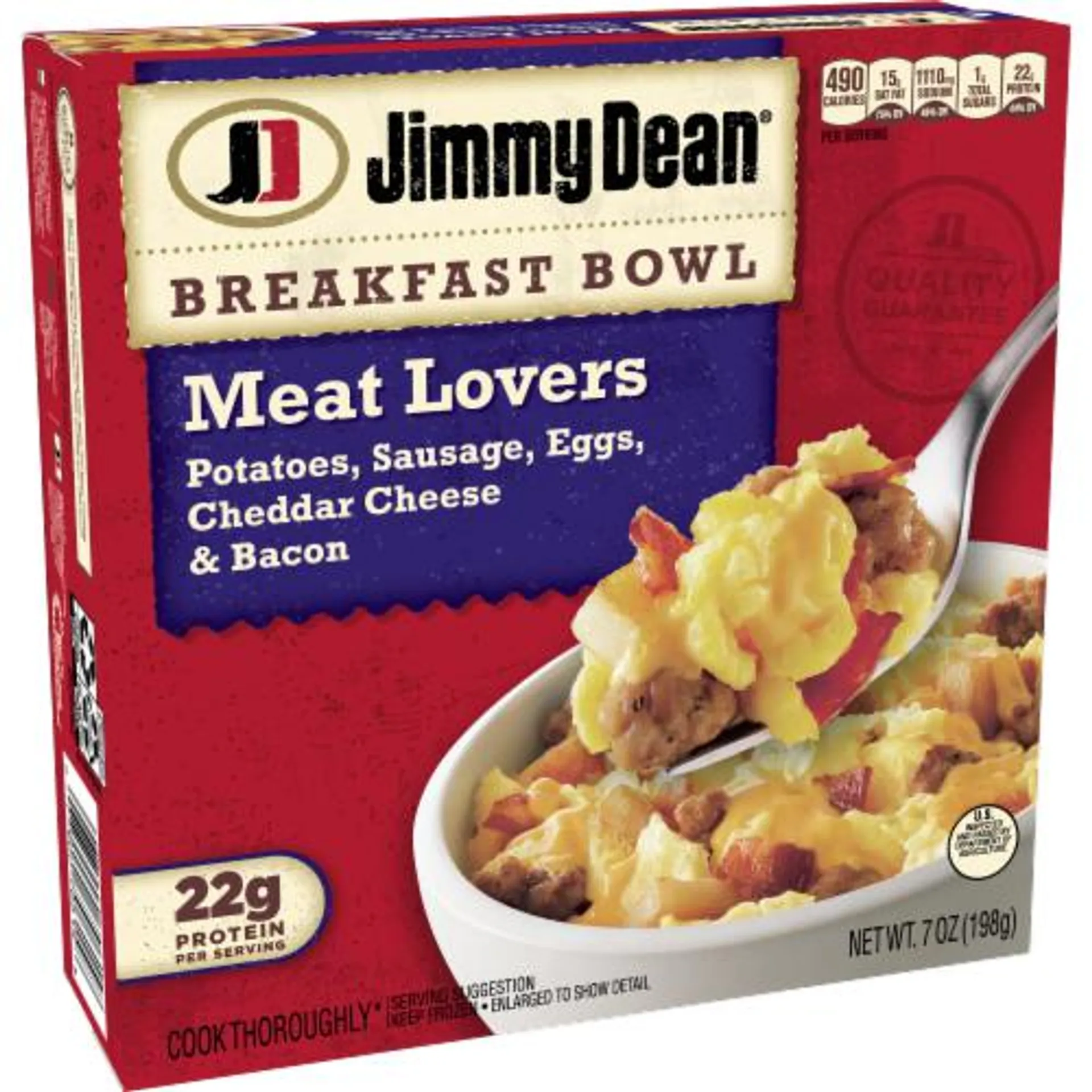 Jimmy Dean® Meat Lovers Frozen Breakfast Bowl