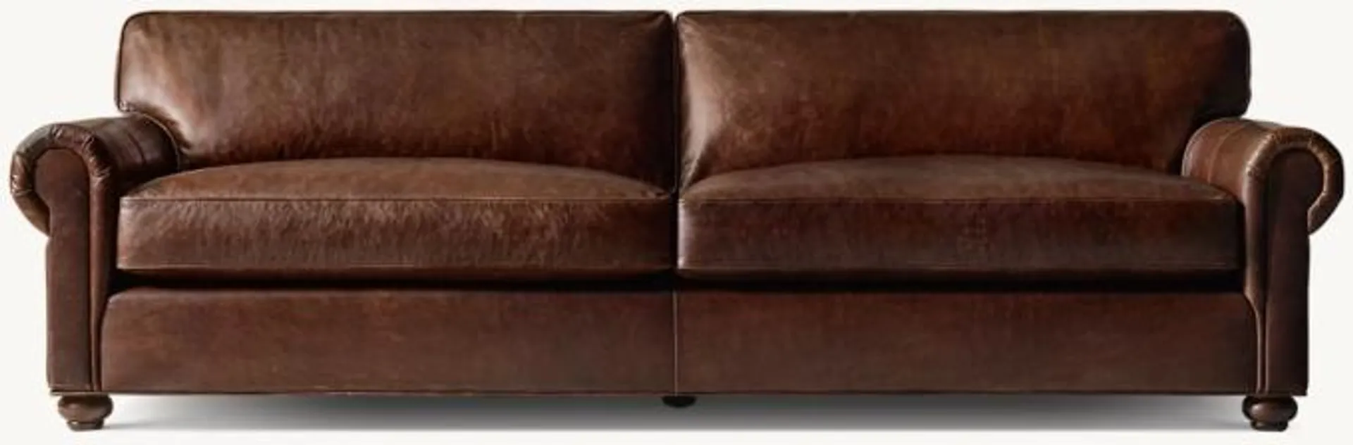 Original Lancaster Leather 2-Cushion Sofa