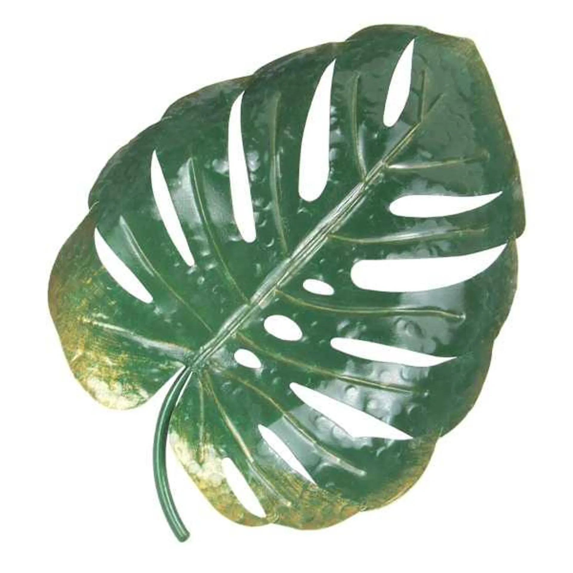 Metal Monstera Leaf Outdoor Wall Decor, 19.5"