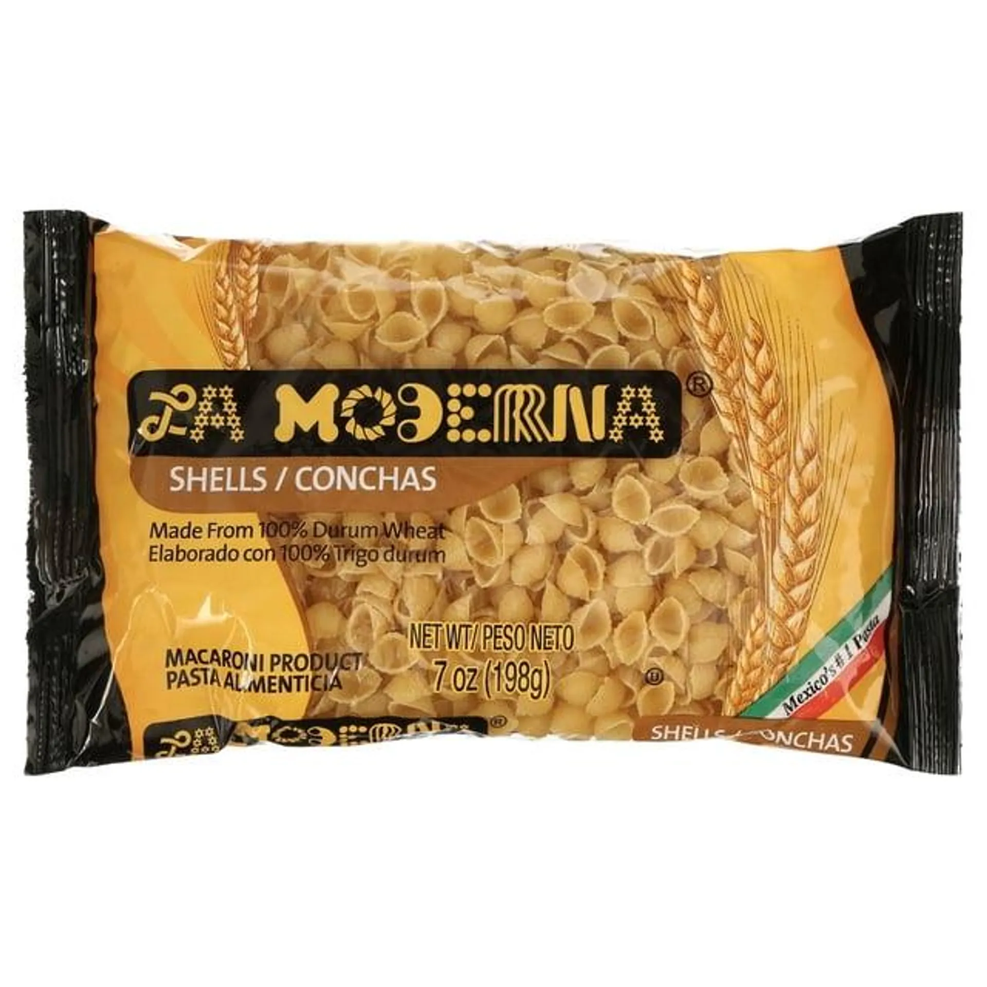 La Moderna Shells Macaroni Pasta, 7.05 oz