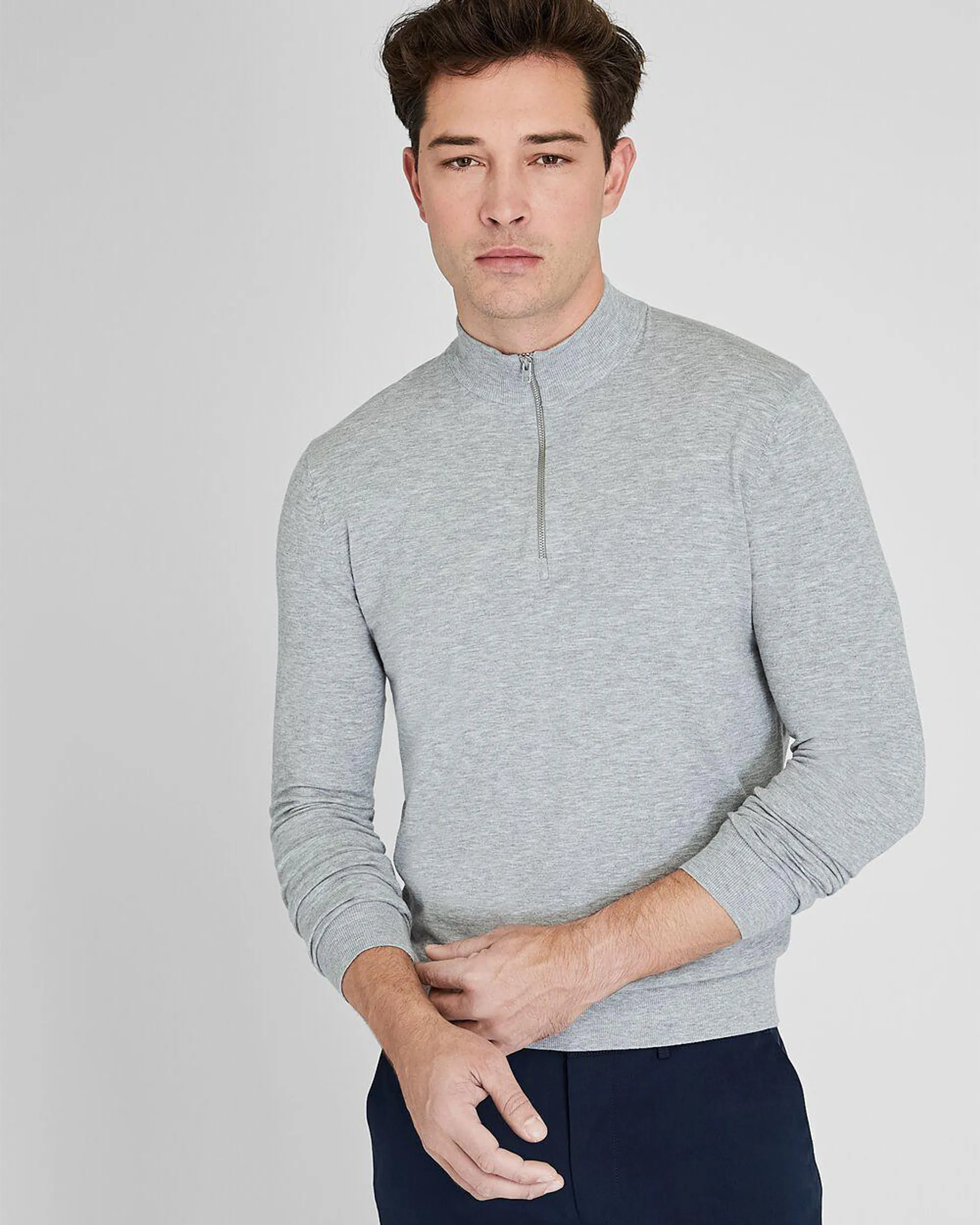 Long Sleeve Tech Quarter Zip Sweater