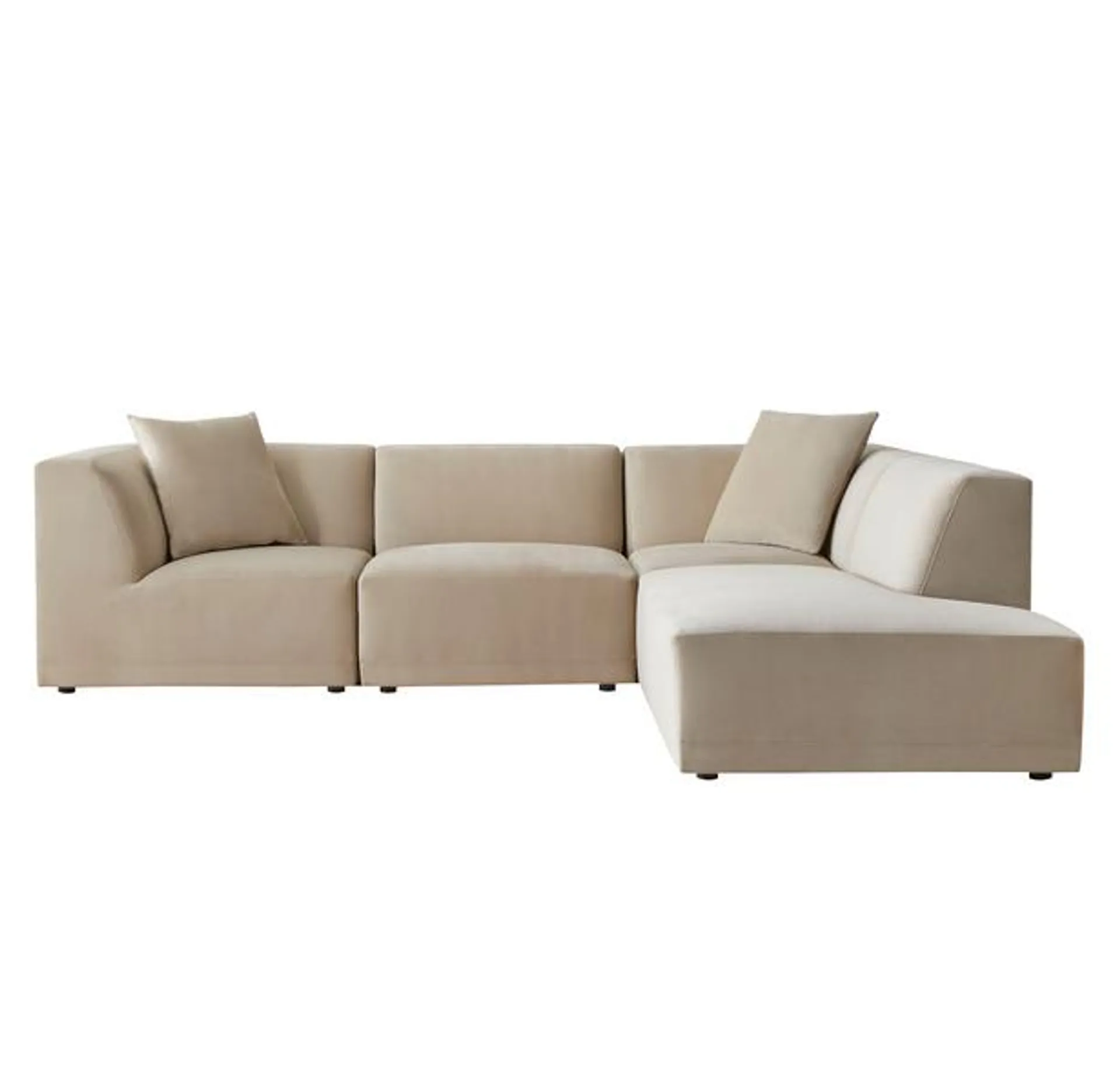 Fiona Bumper Chaise Sectional - 4 PC