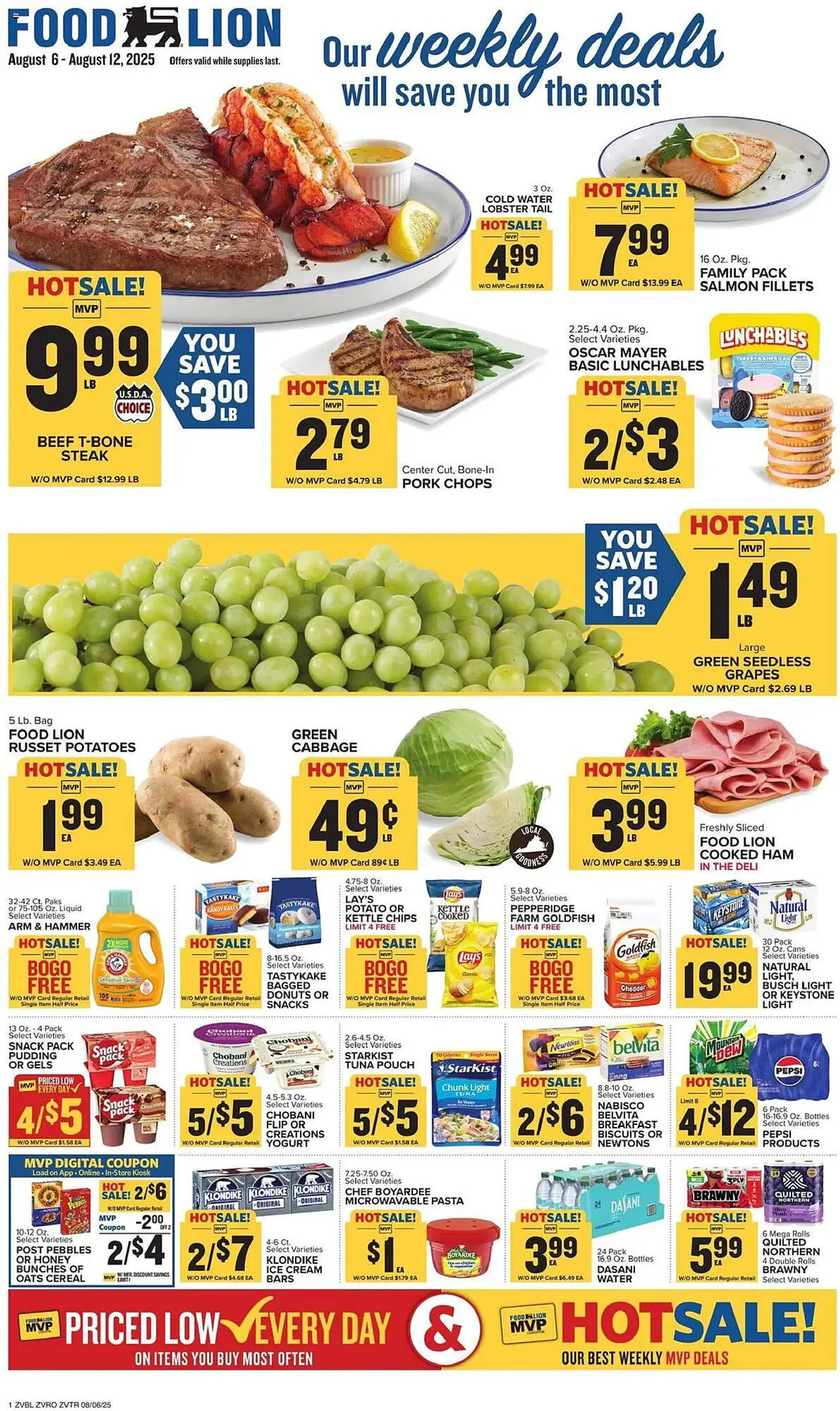 Weekly ad Food Lion Weekly Ad from August 6 to August 12 2025 - Page 1