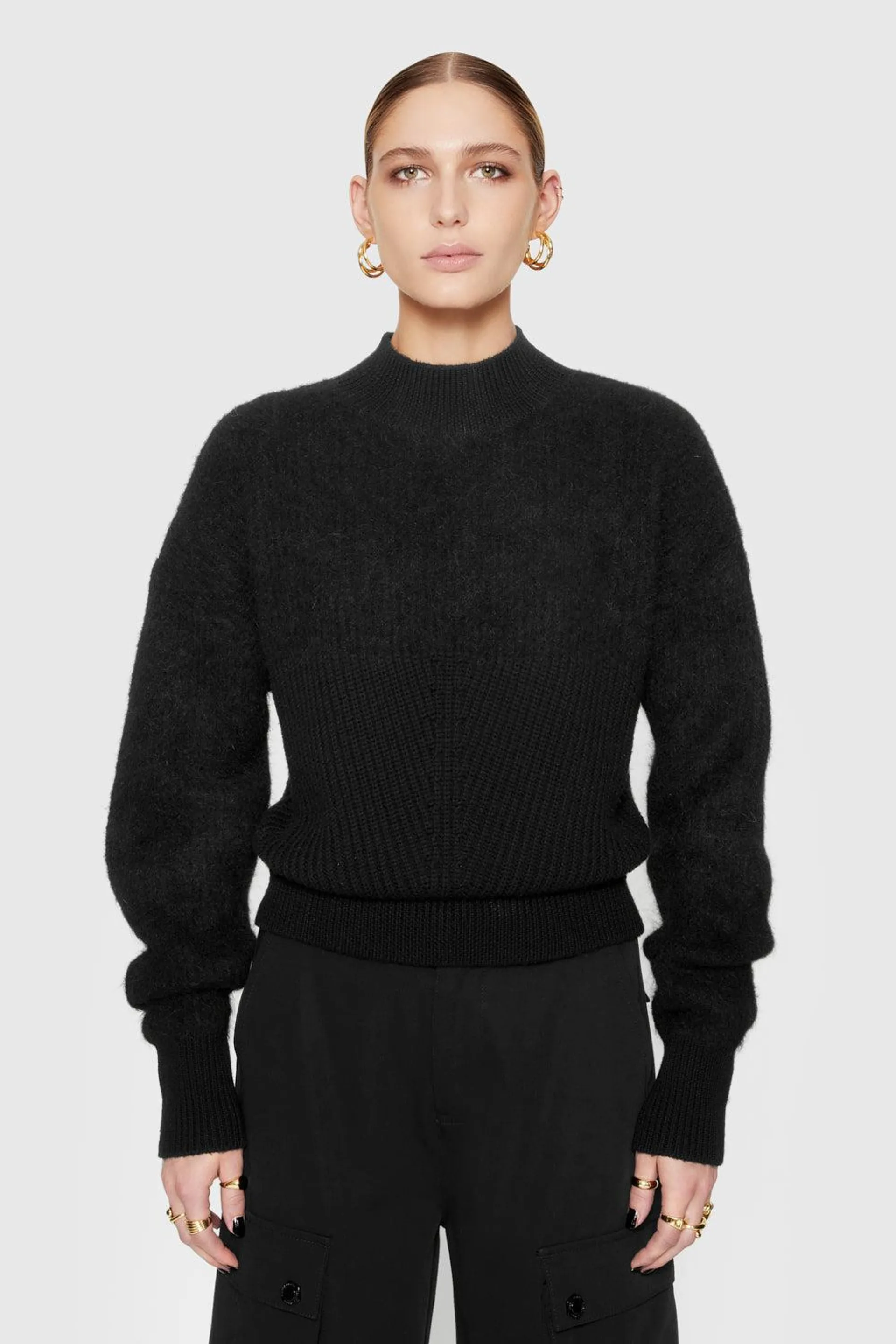 Priscilla Two-Texture Sweater