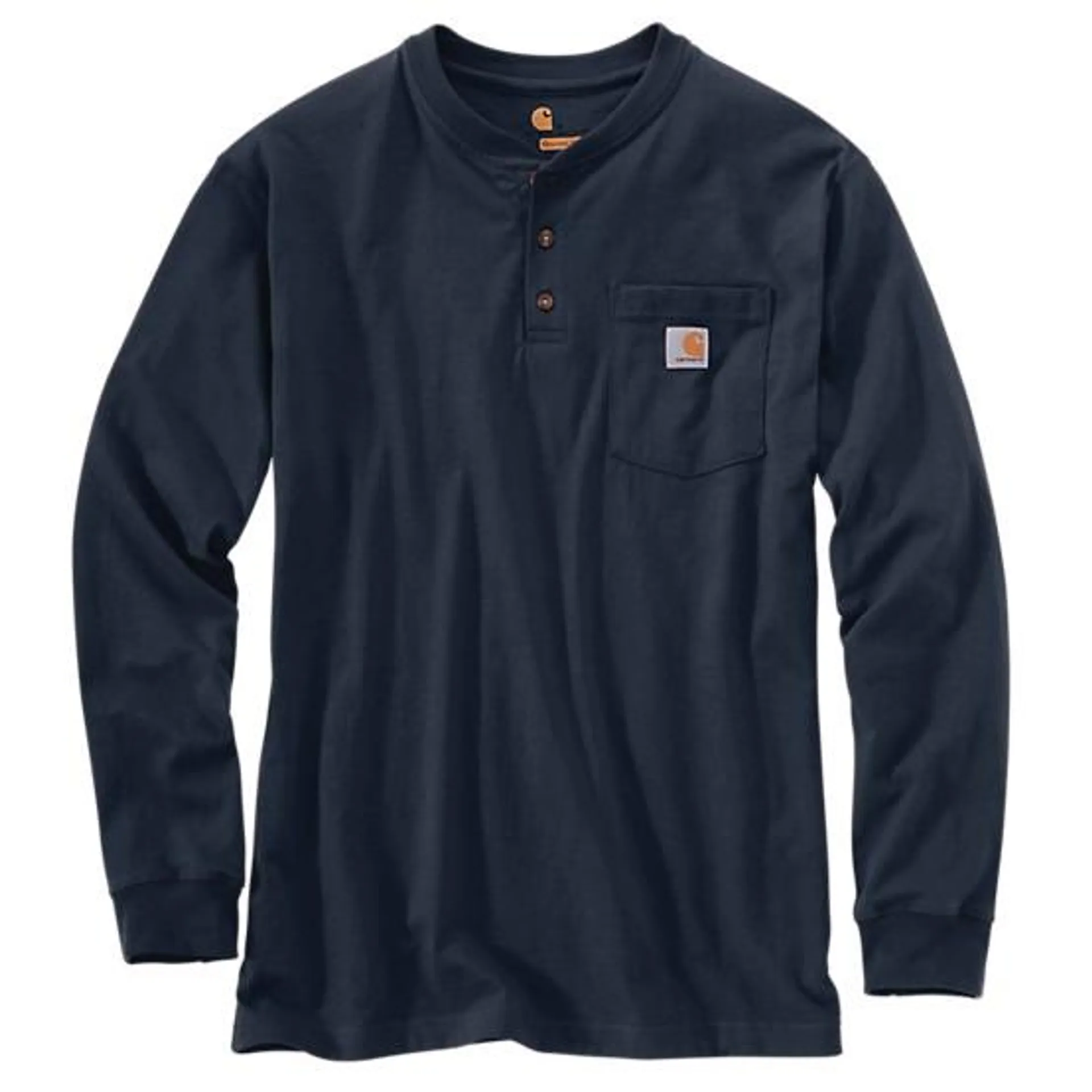 Men's K128 Workwear Long-Sleeve Pocket Henley Shirt