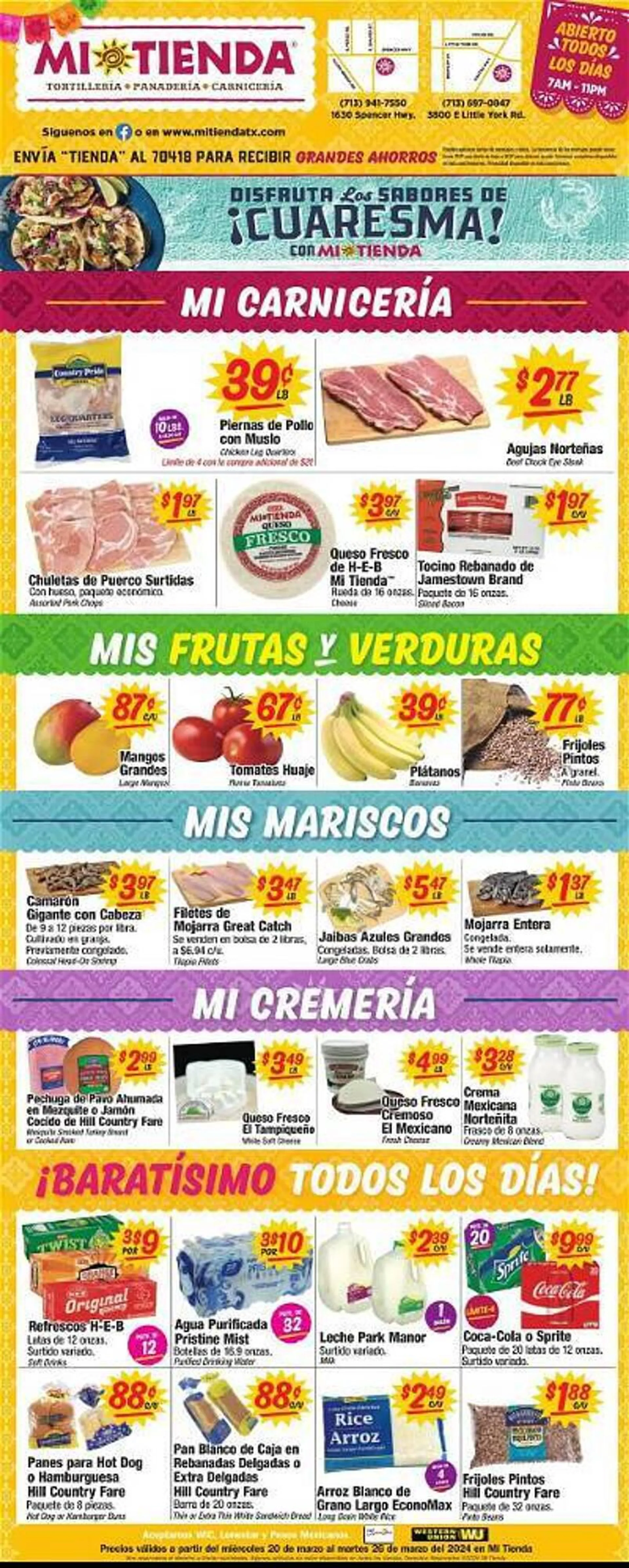Weekly ad Mi Tienda Weekly Ad from March 20 to March 26 2024 - Page 1