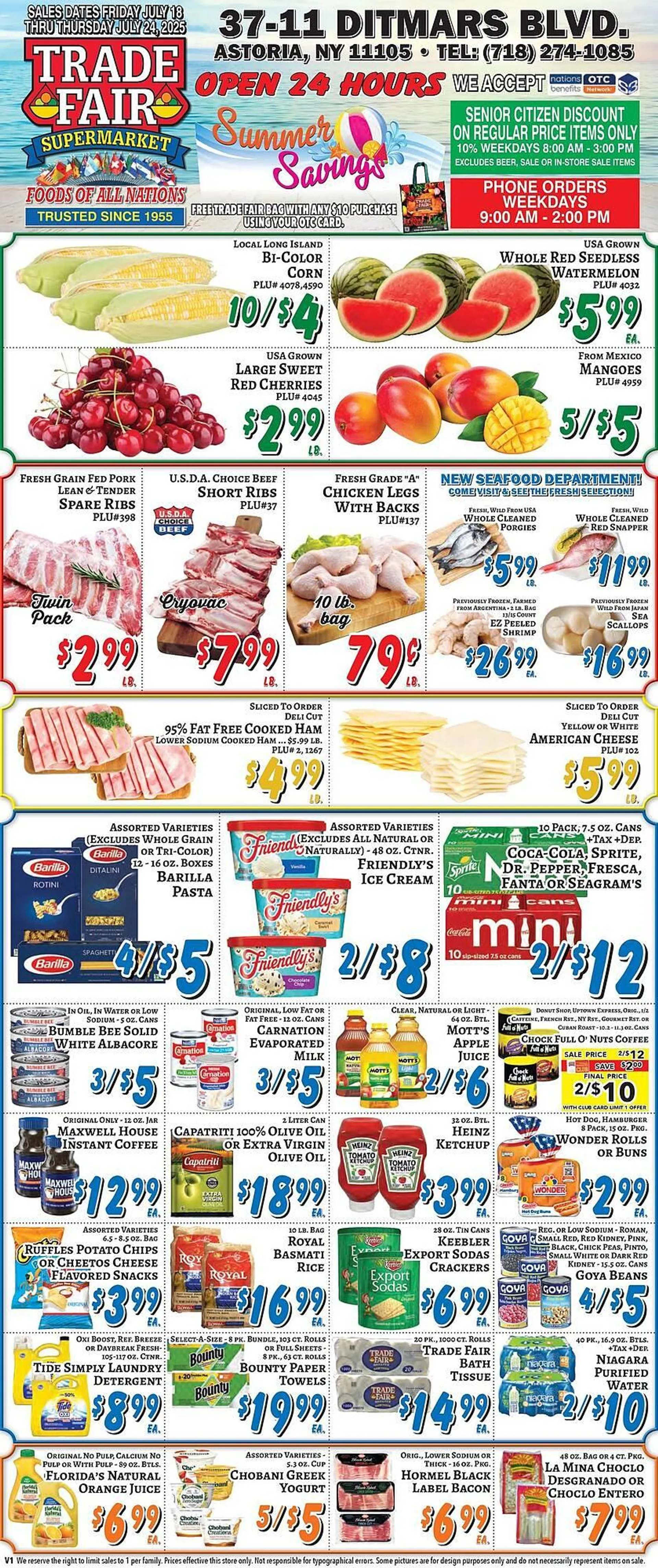 Weekly ad Trade Fair Supermarket Weekly Ad from July 18 to July 24 2025 - Page 1