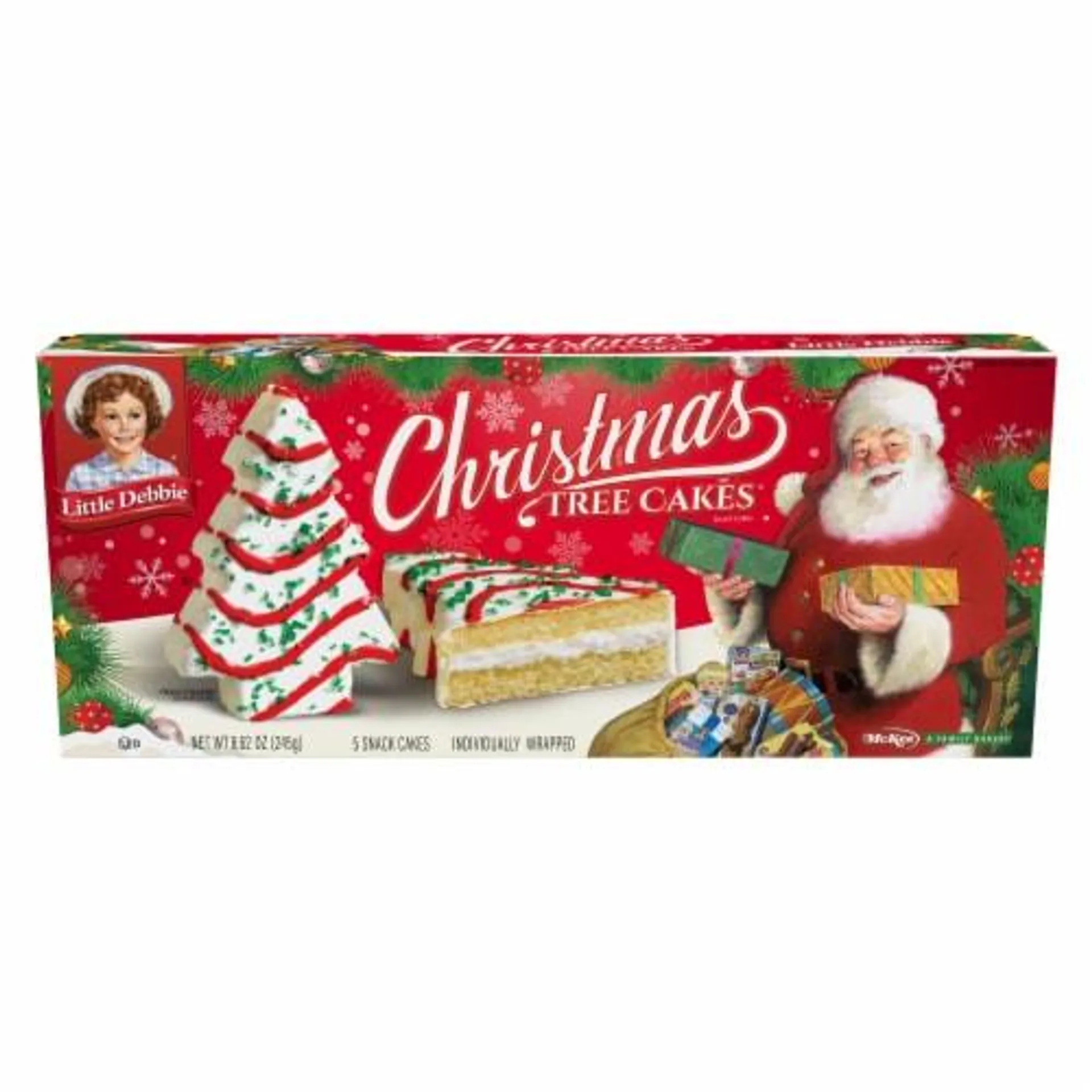 Little Debbie Vanilla Christmas Tree Snack Cakes