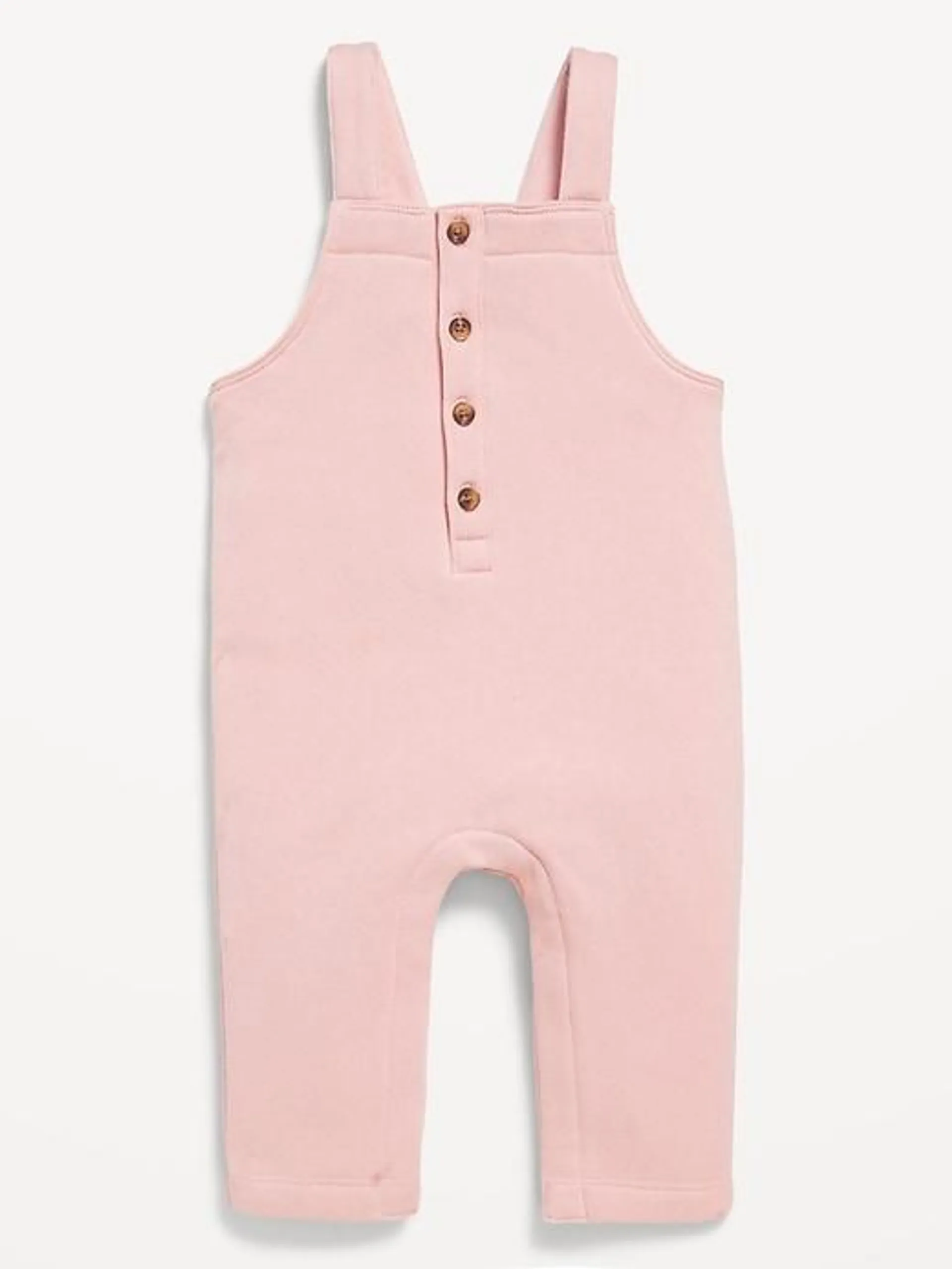 Button-Front Overalls Set for Baby