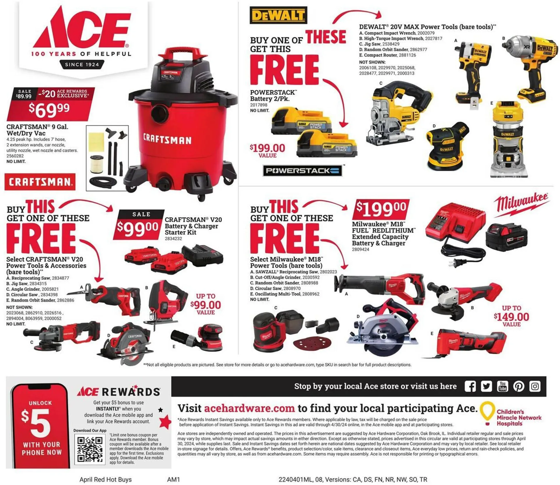 Weekly ad Ace Hardware Weekly Ad from April 1 to April 30 2024 - Page 8