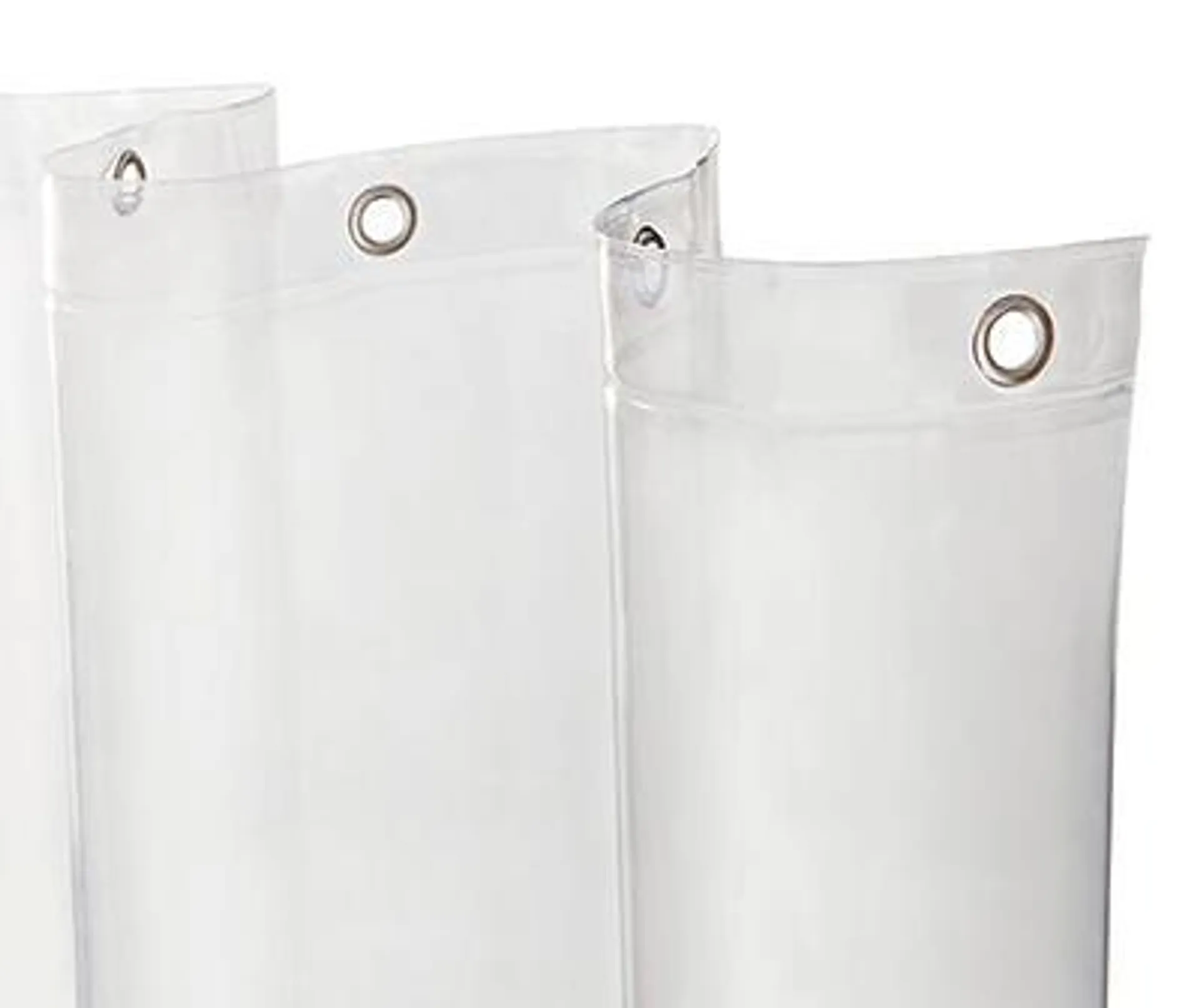 Clear microCLEAN Medium-Weight XL PEVA Shower Liner