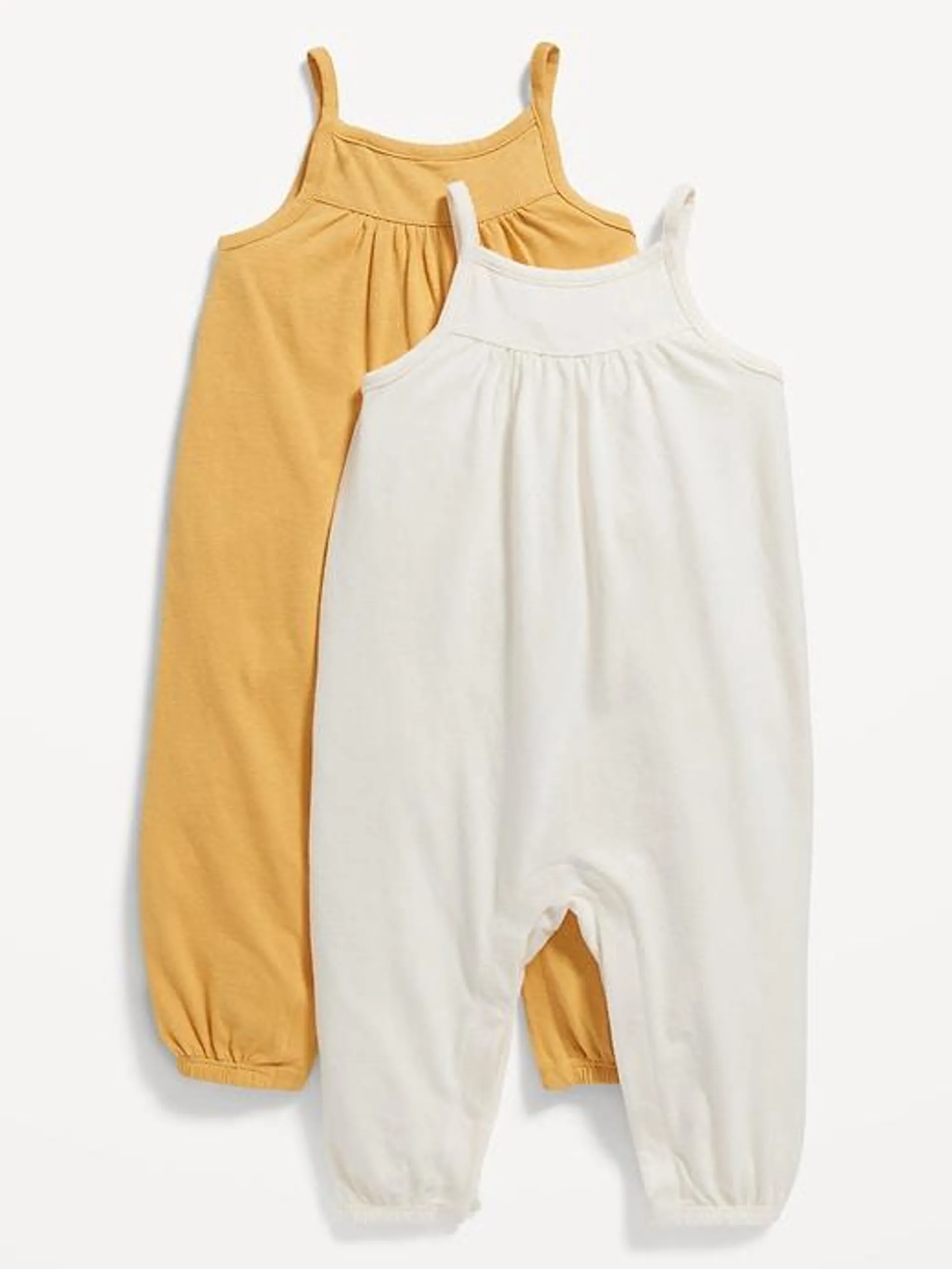 Sleeveless Jersey-Knit Jumpsuit 2-Pack for Baby