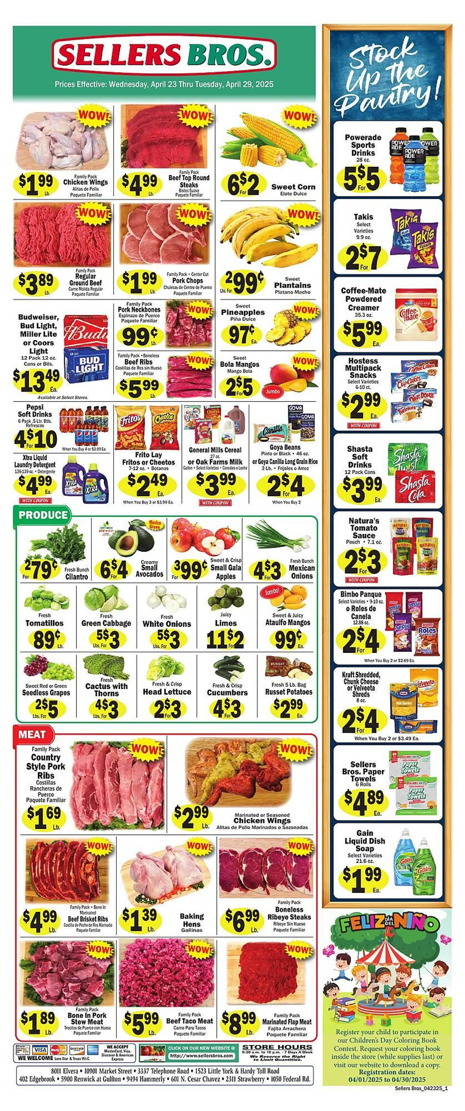 Sellers Bros Weekly Ad - 1