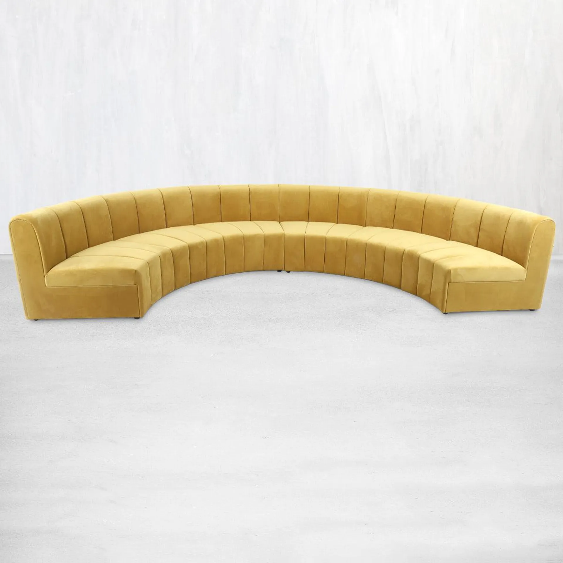 Trousdale Modular Circle Sectional Piece in Velvet