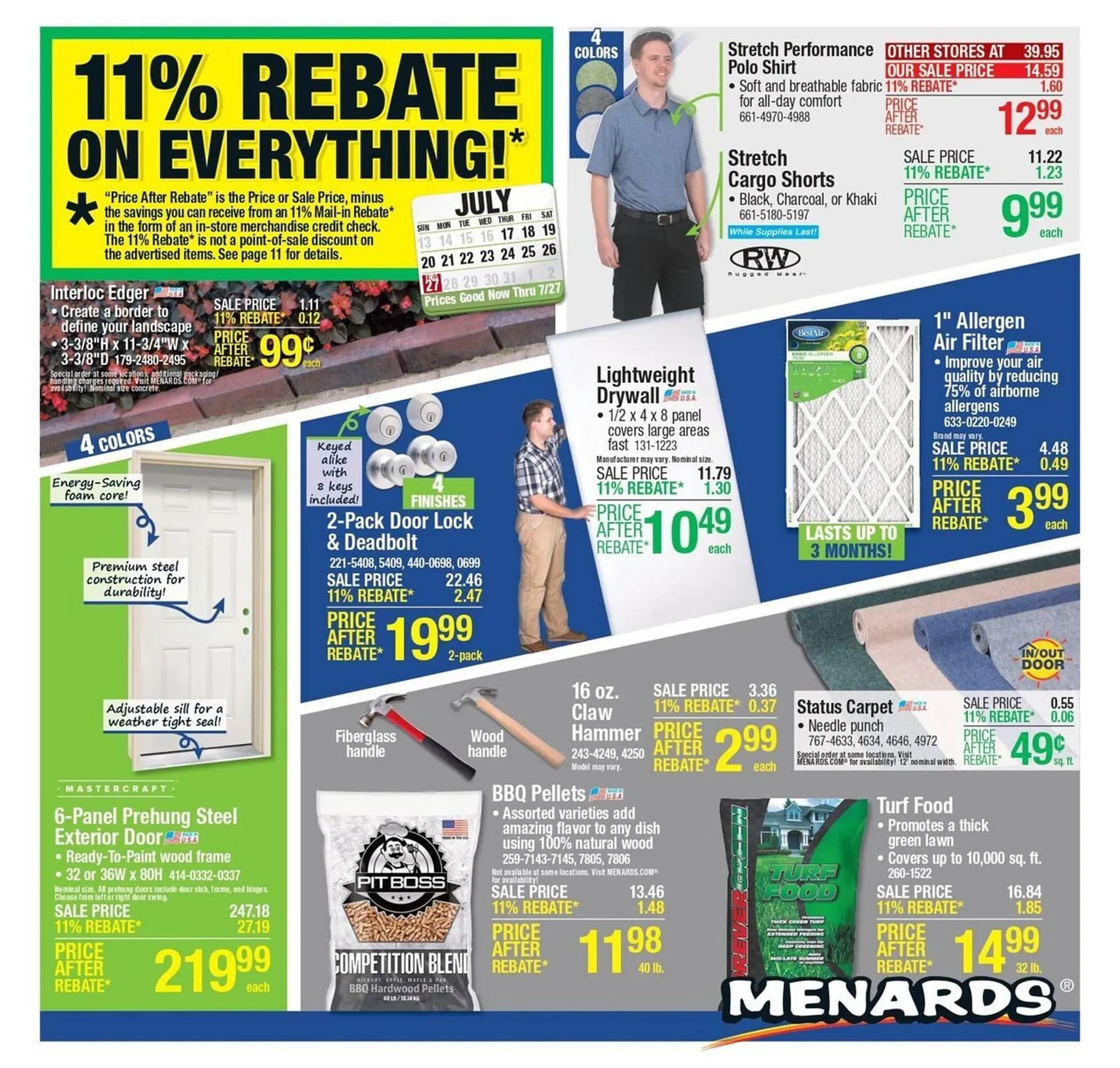Weekly ad Menards Weekly Ad from July 17 to July 17 2025 - Page 1
