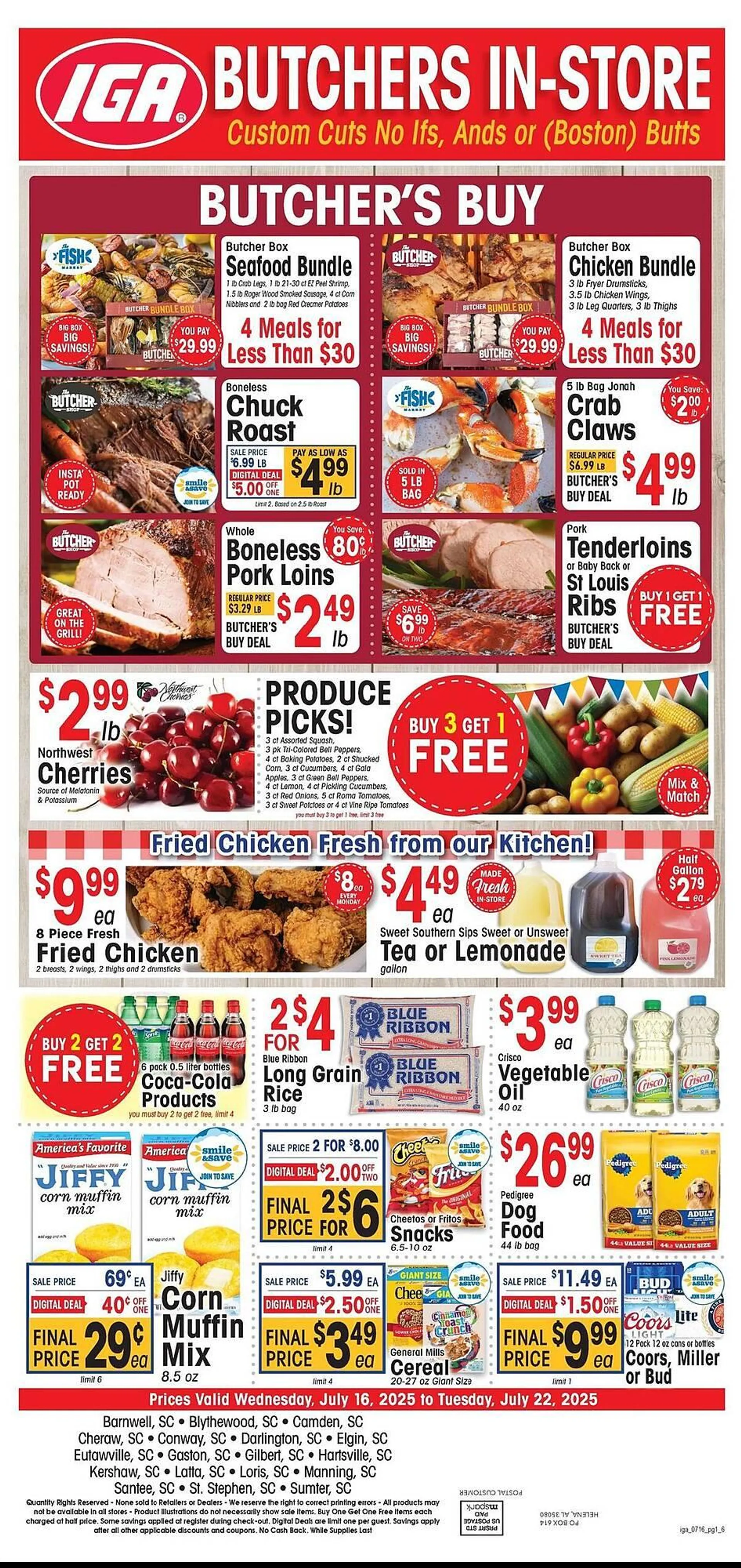 Weekly ad IGA Weekly Ad from July 16 to July 22 2025 - Page 1