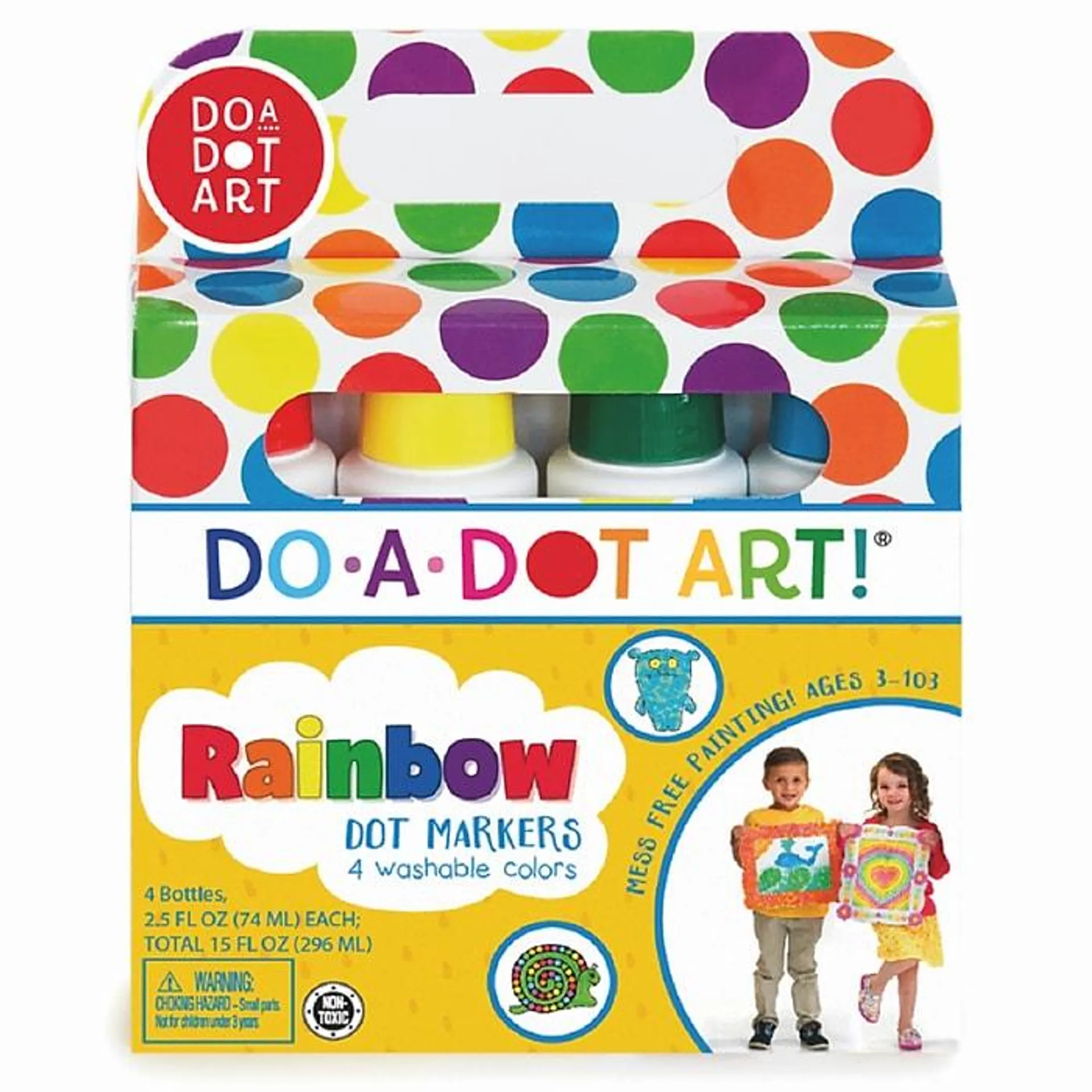 Do-A-Dot Art™ 4 Piece Rainbow Washable Marker Set,