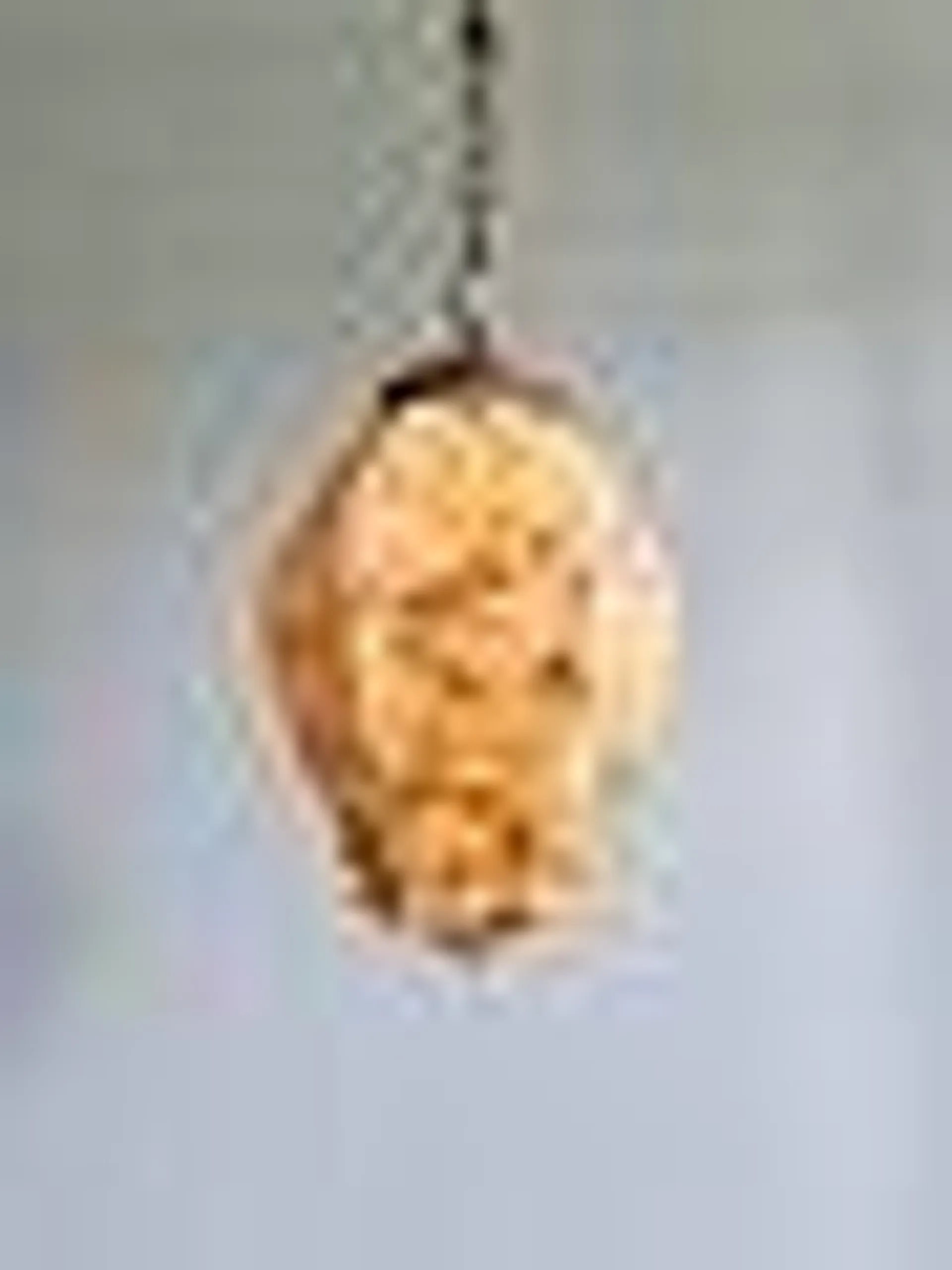 Art Deco Pendant Lamp in Marbled Opaline, Belgium, 1920s