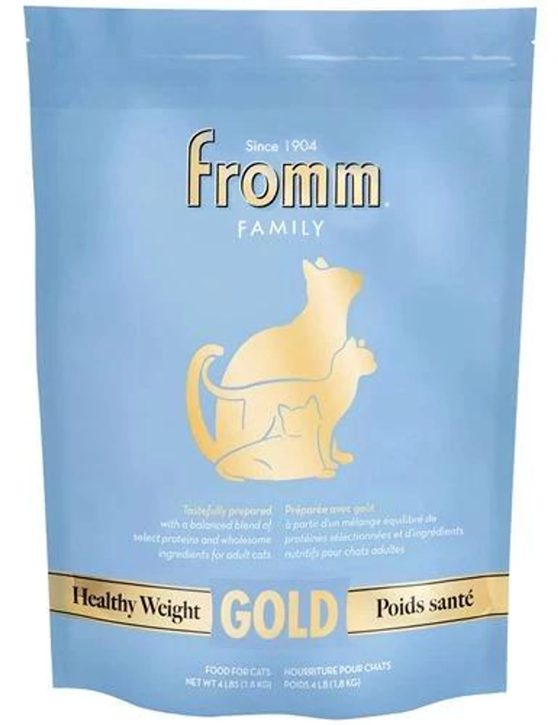 Fromm Gold Healthy Weight Gold Dry Cat Food, 4 Pounds