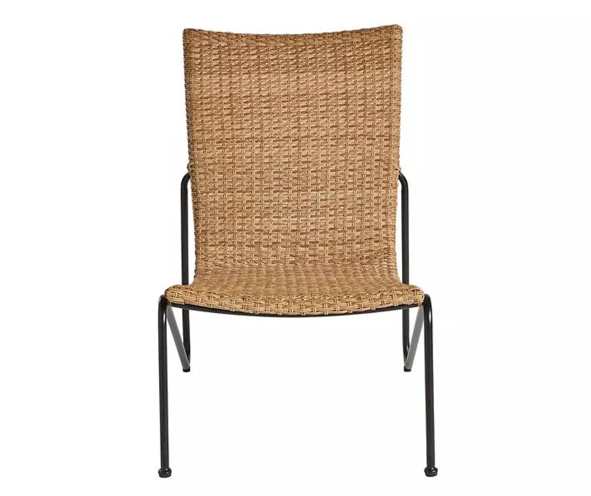 Peyton Wicker Armless Patio Stack Chair