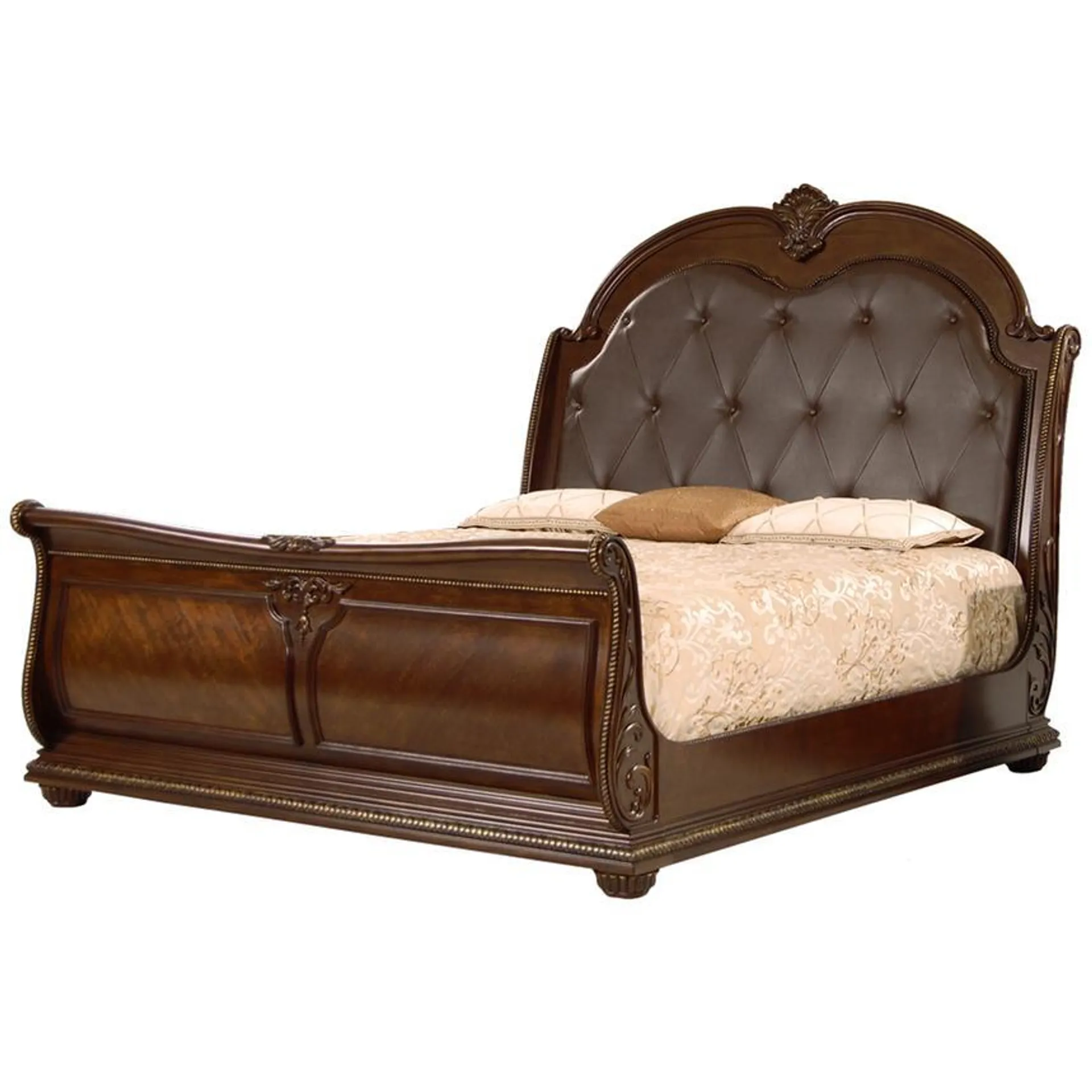 Coventry Tobacco King Sleigh Bed