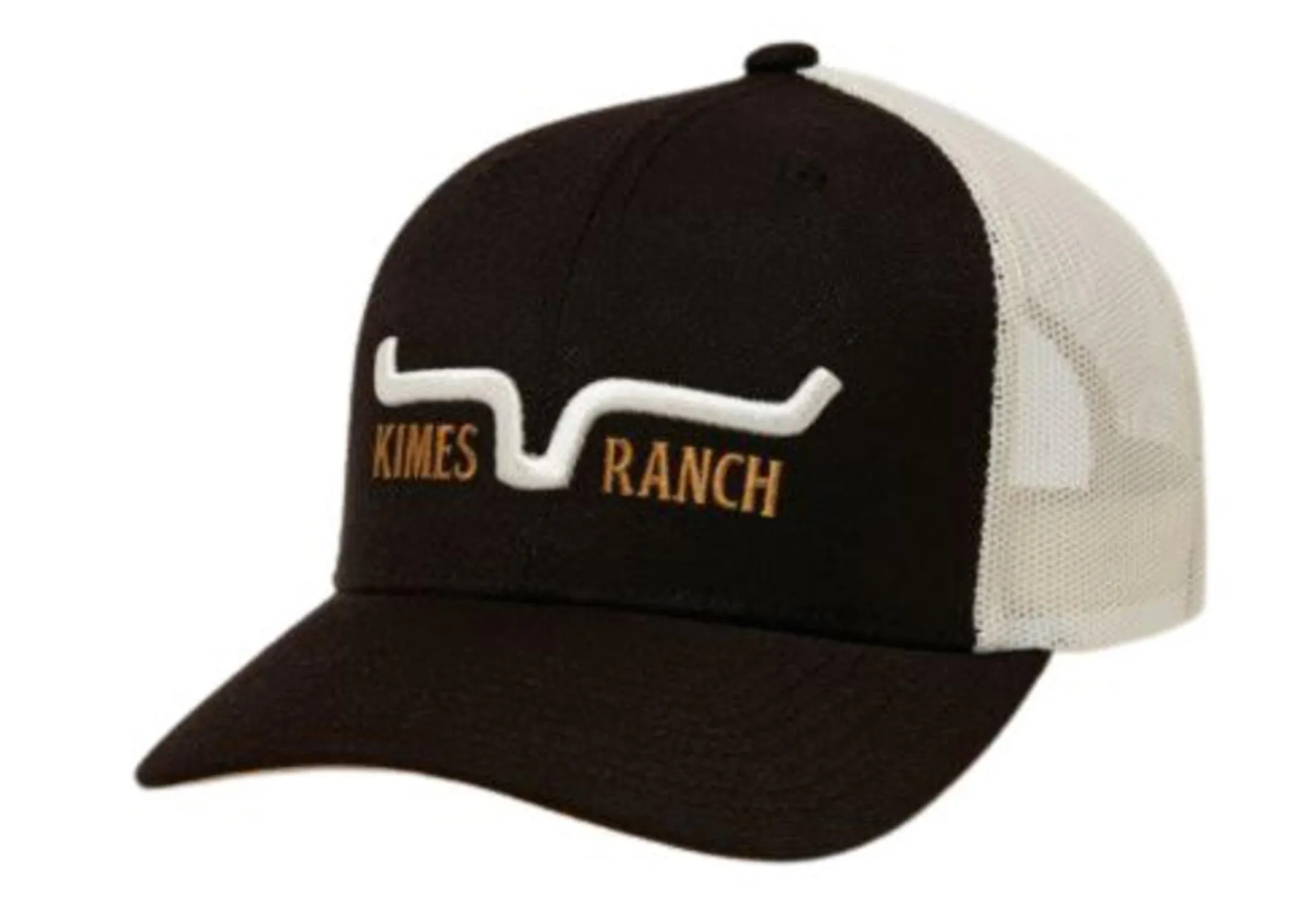 Kimes Ranch Men's Black Str8 Edge Trucker Cap