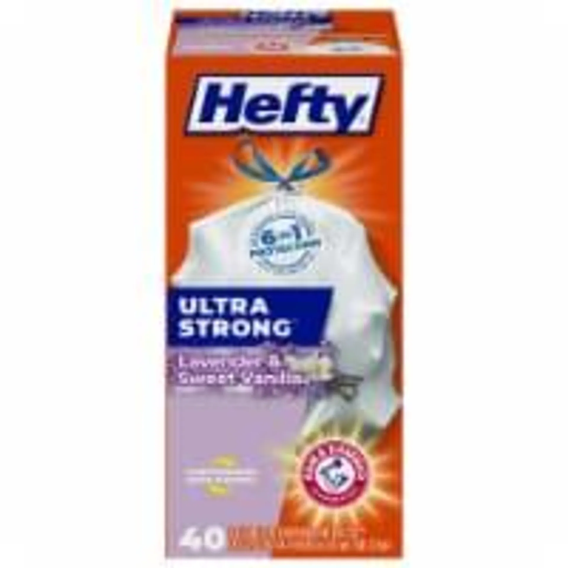 Hefty® Ultra Strong™ Lavender & Sweet Vanilla 13-Gallon Tall Kitchen Drawstring Trash Bags