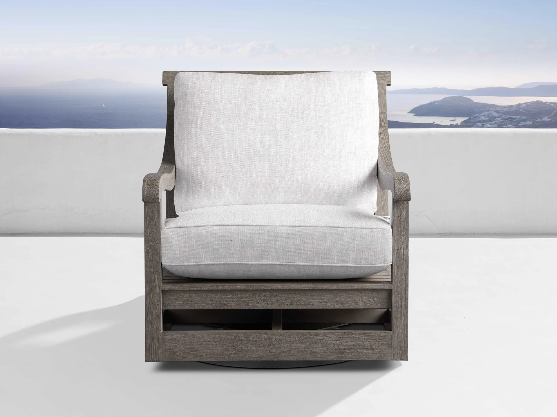 Hamptons Outdoor Deep Swivel Chair