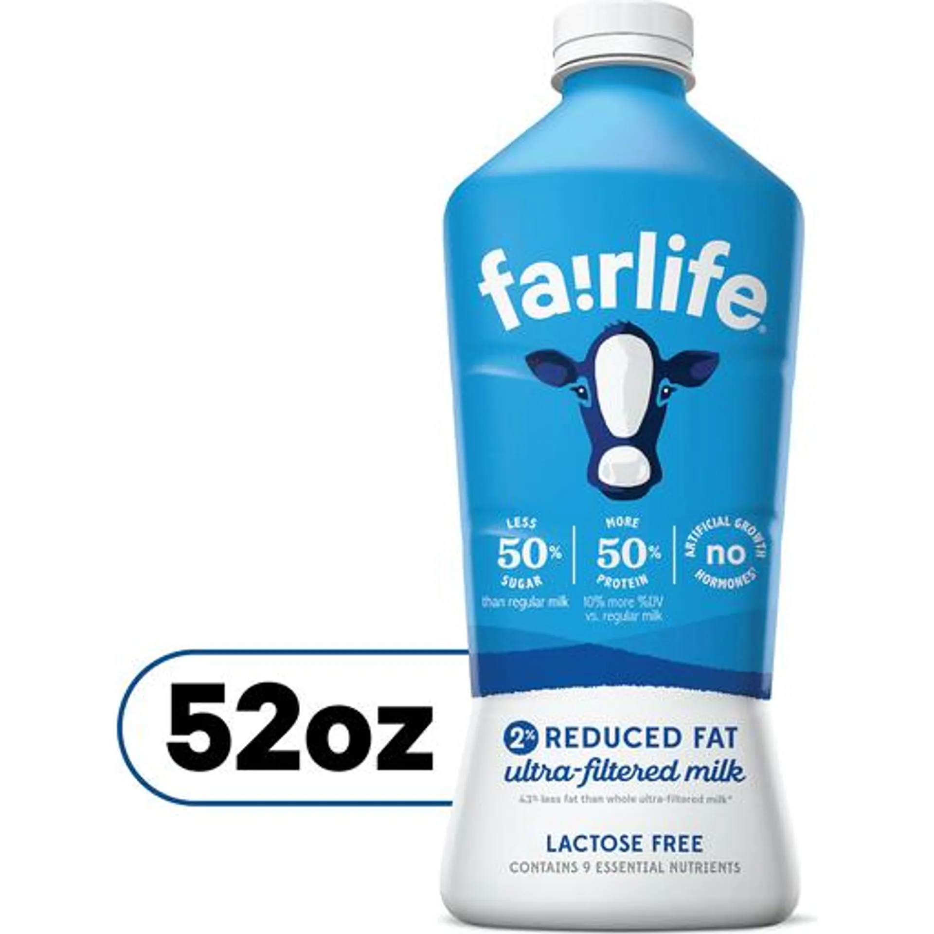 Fairlife 2% Low Fat Lactose Free Ultra-Filtered Milk 52 fl oz jug