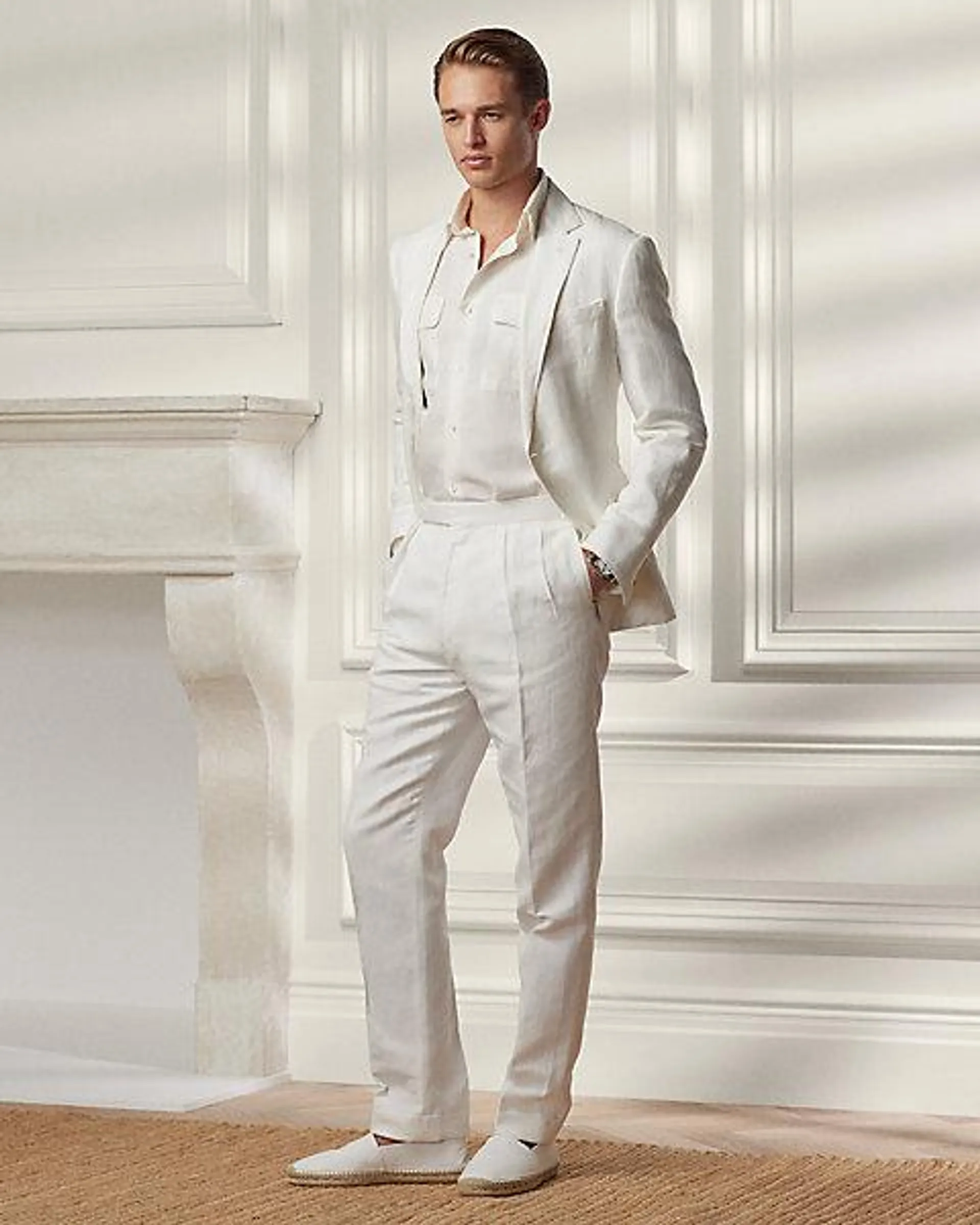 Gregory Herringbone Suit Trouser