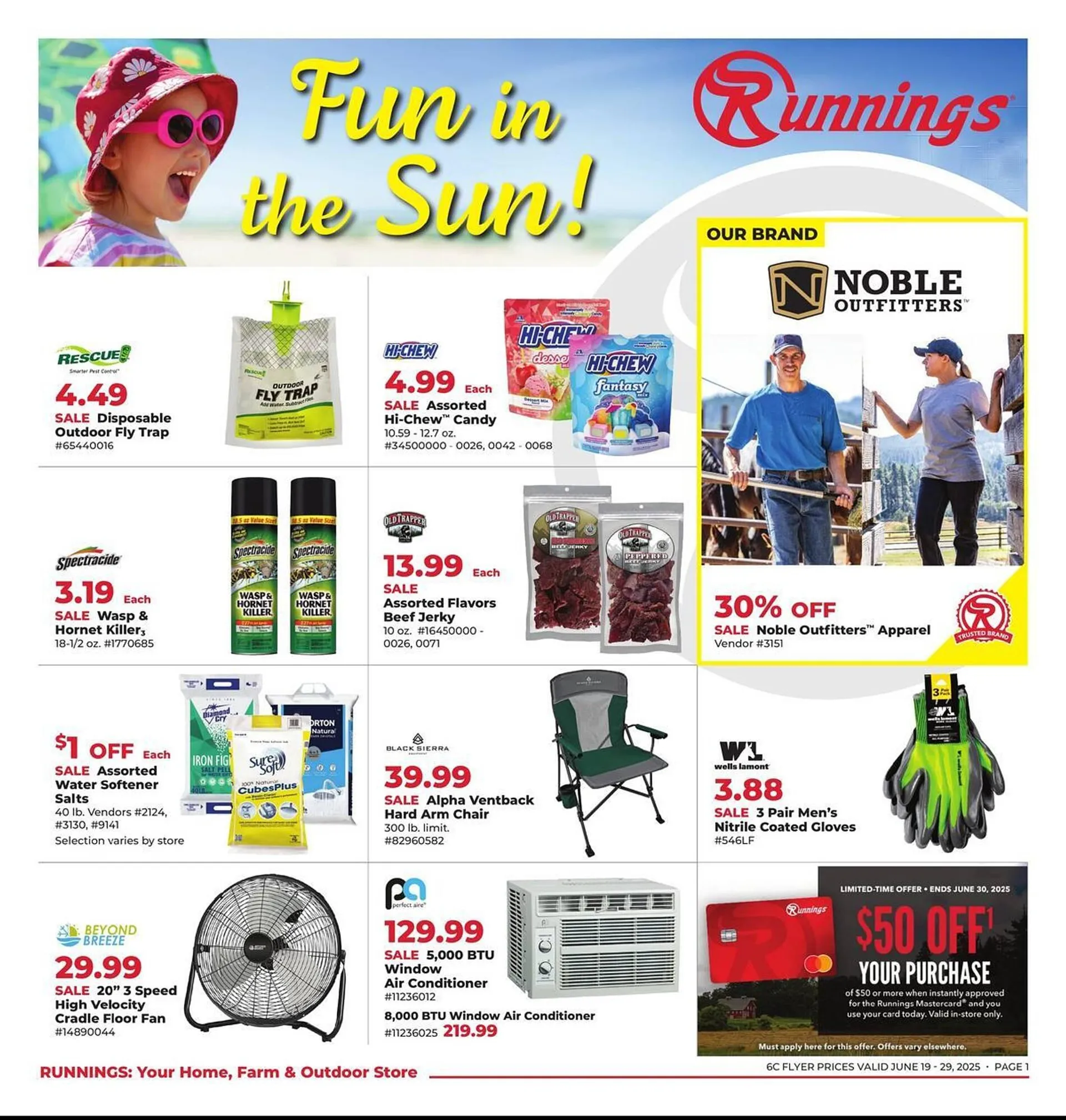 Weekly ad Runnings Weekly Ad from June 19 to June 29 2025 - Page 1