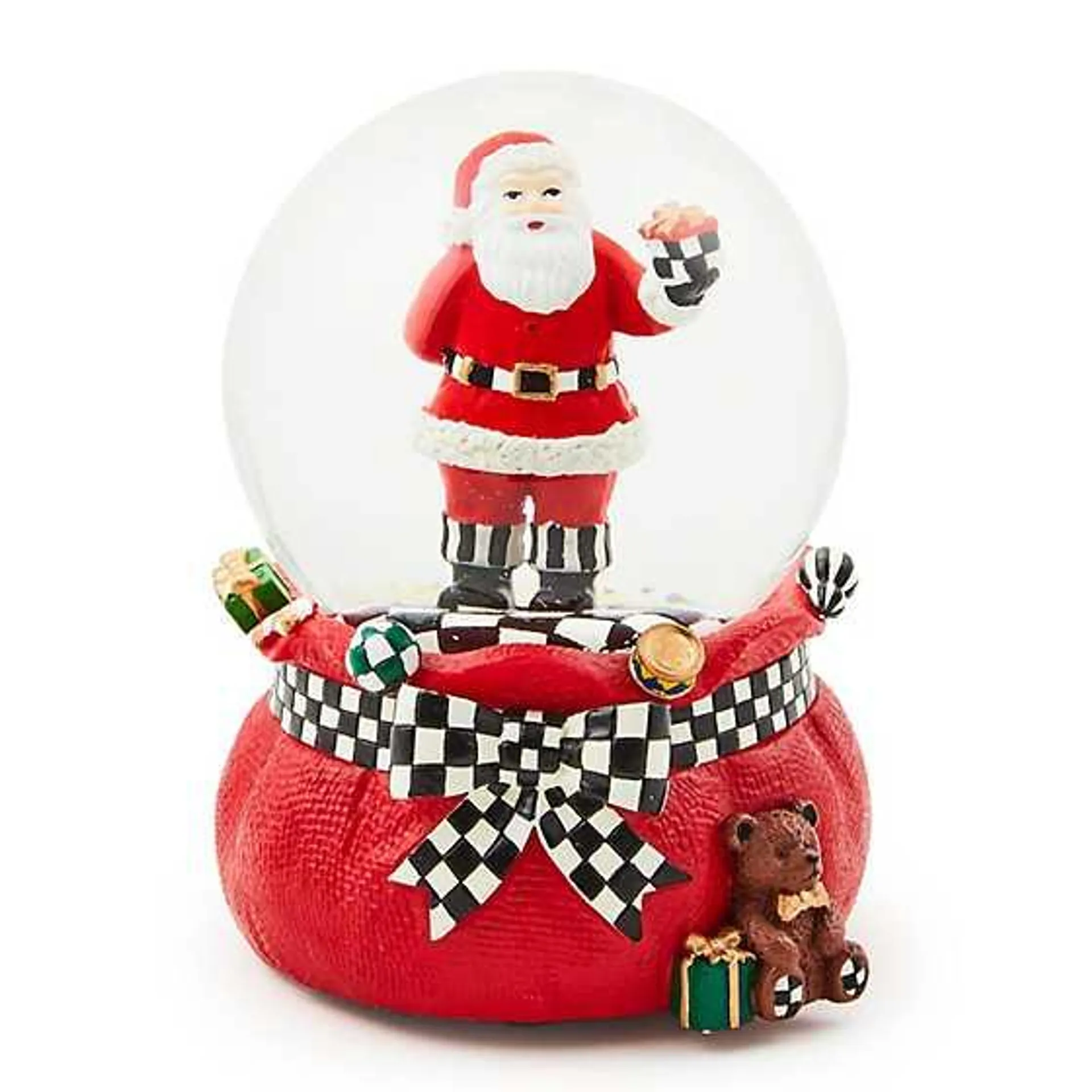 Gift Giving Santa Snow Globe