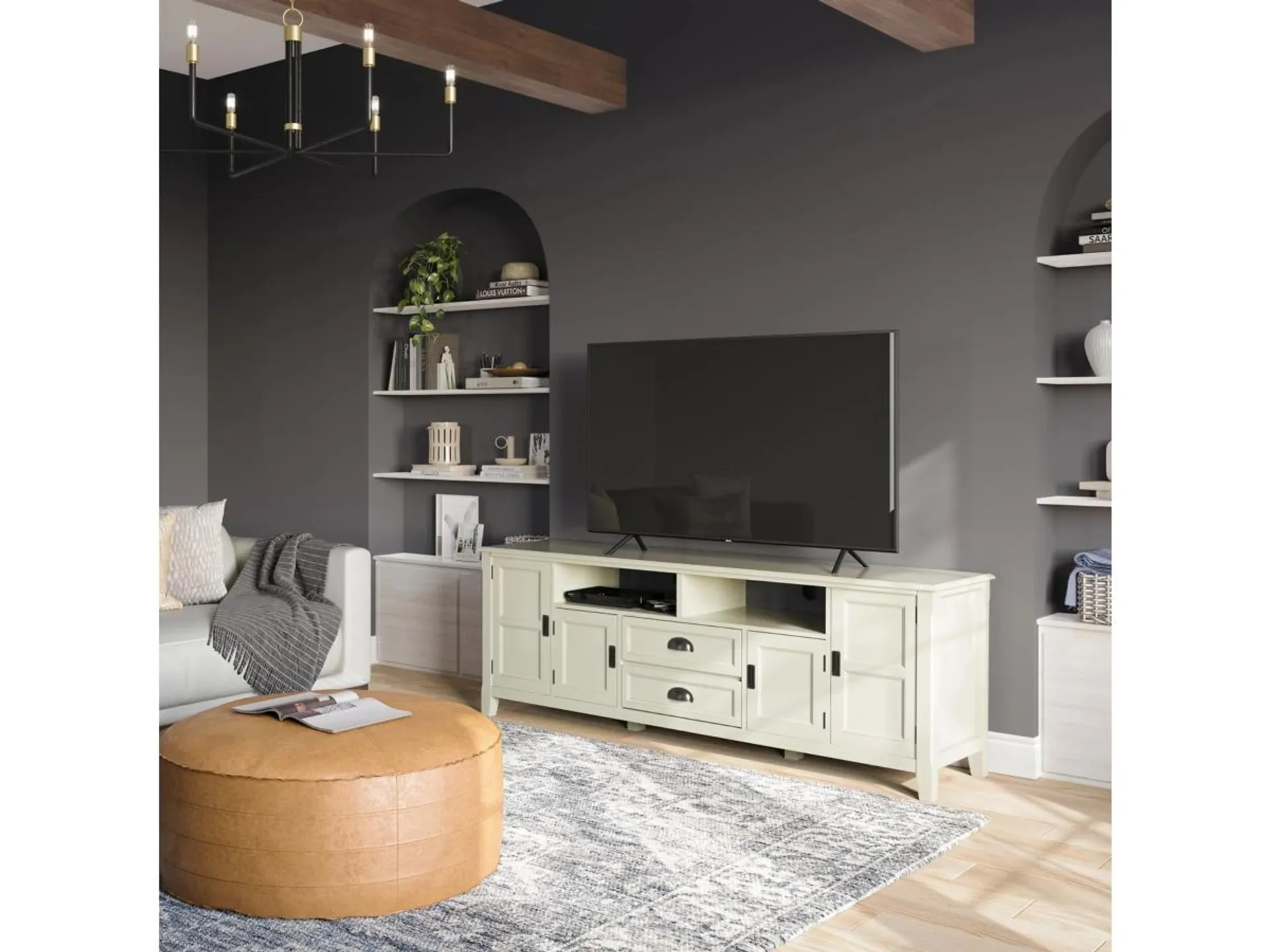 Simpli Home Burlington 72" TV Media Stand