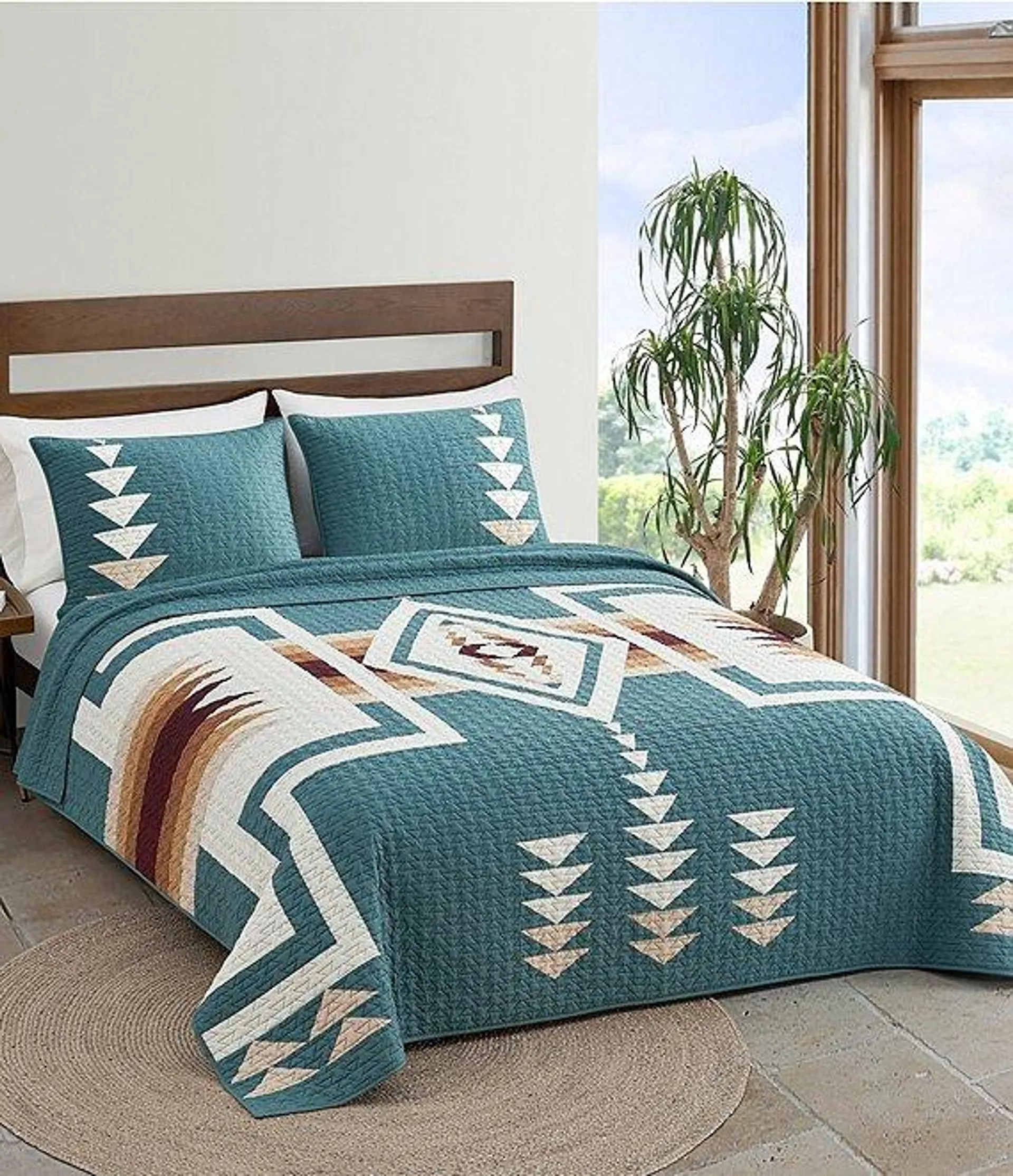 Harding Geometric Print Piece Quilt Mini Set