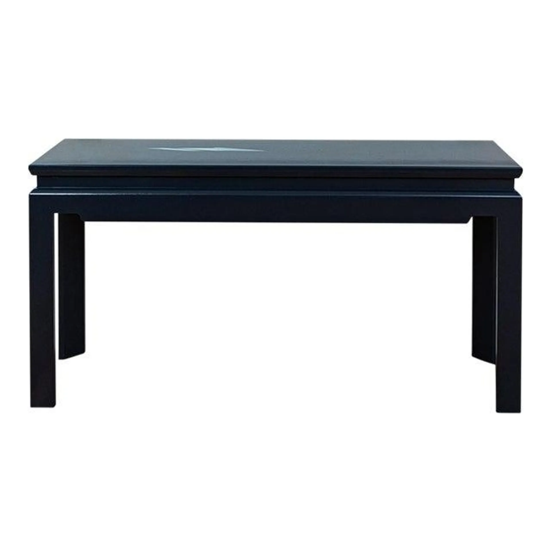 Modern Ming Console Table Custom Built and Lacquered Hale Navy Gloss