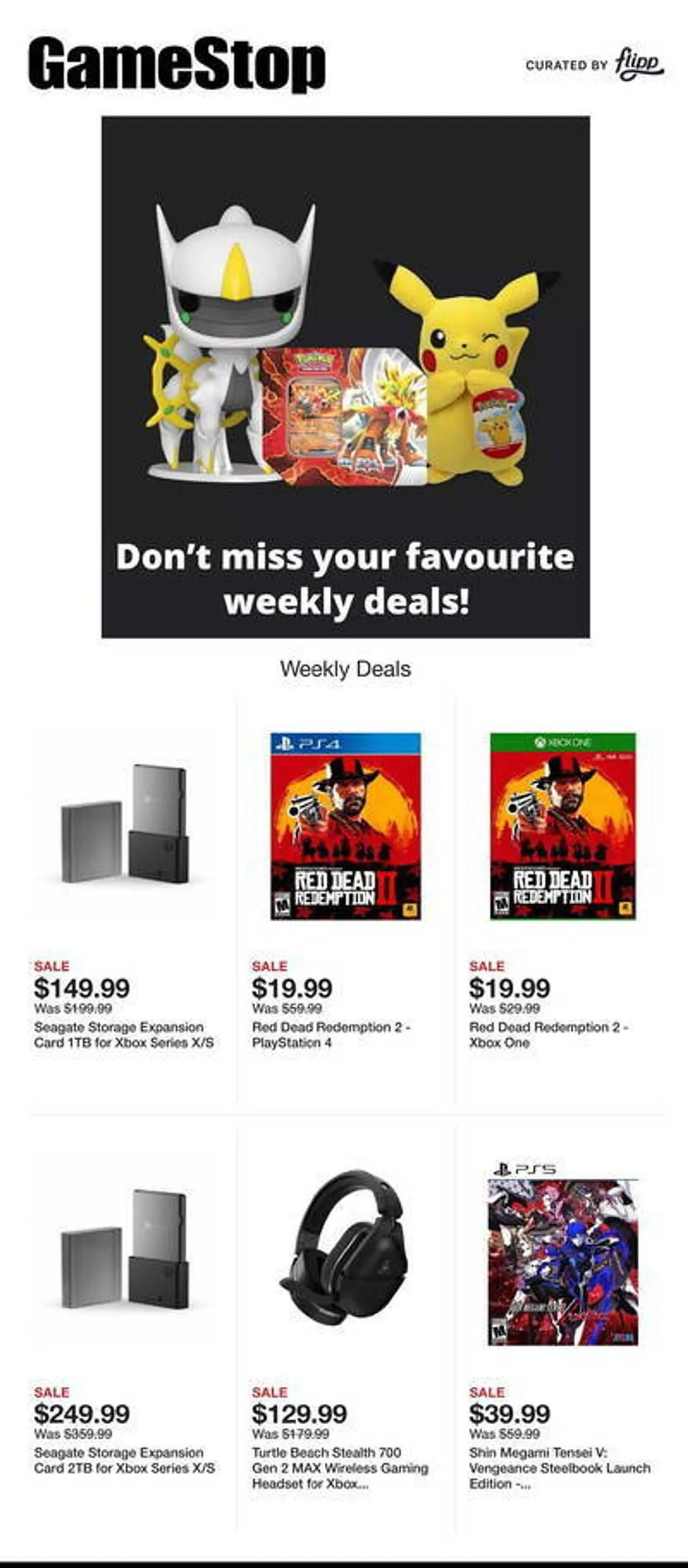 Game Stop Weekly Ad - 1