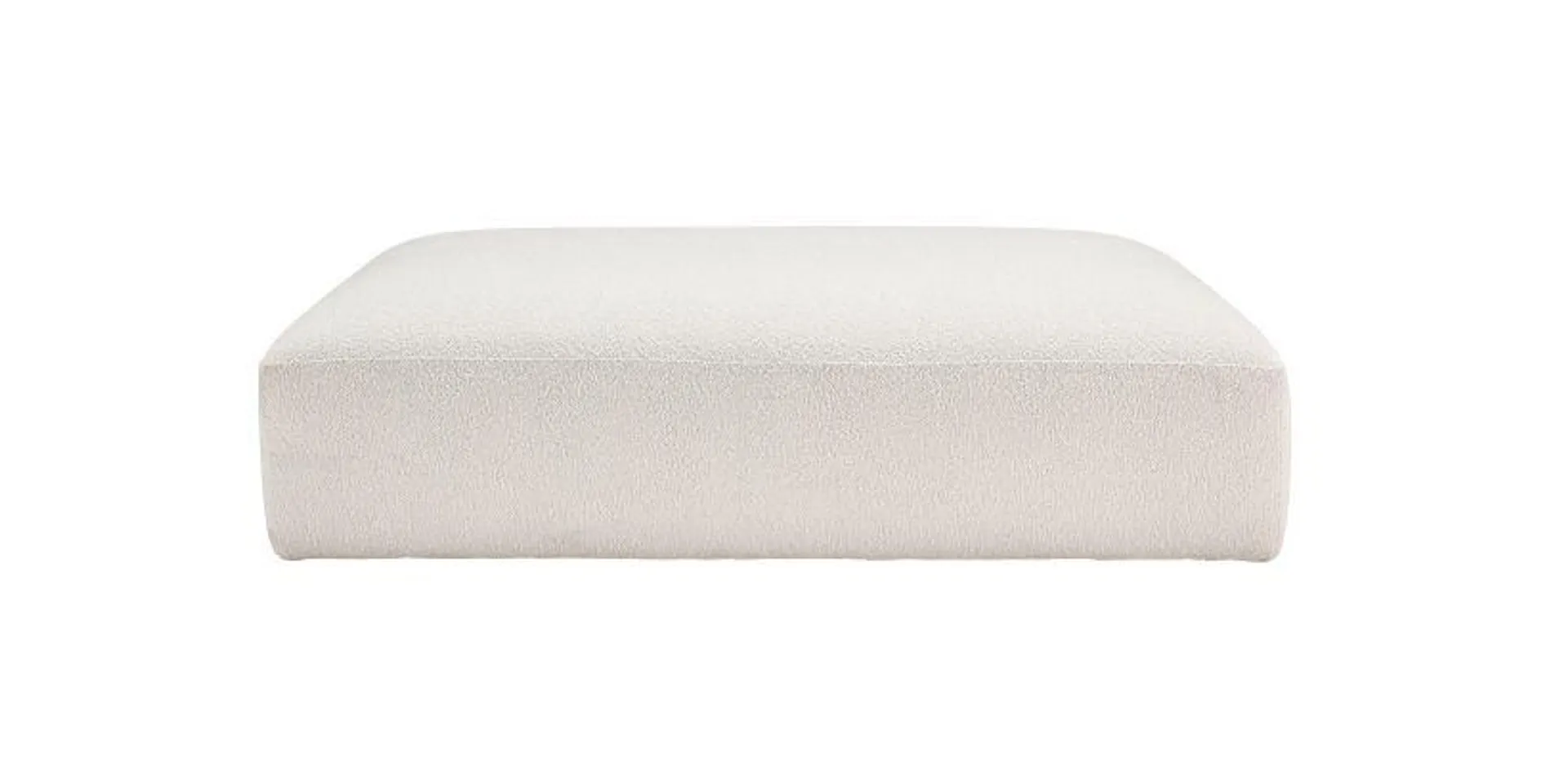 Gabriele Ottoman White Boucle