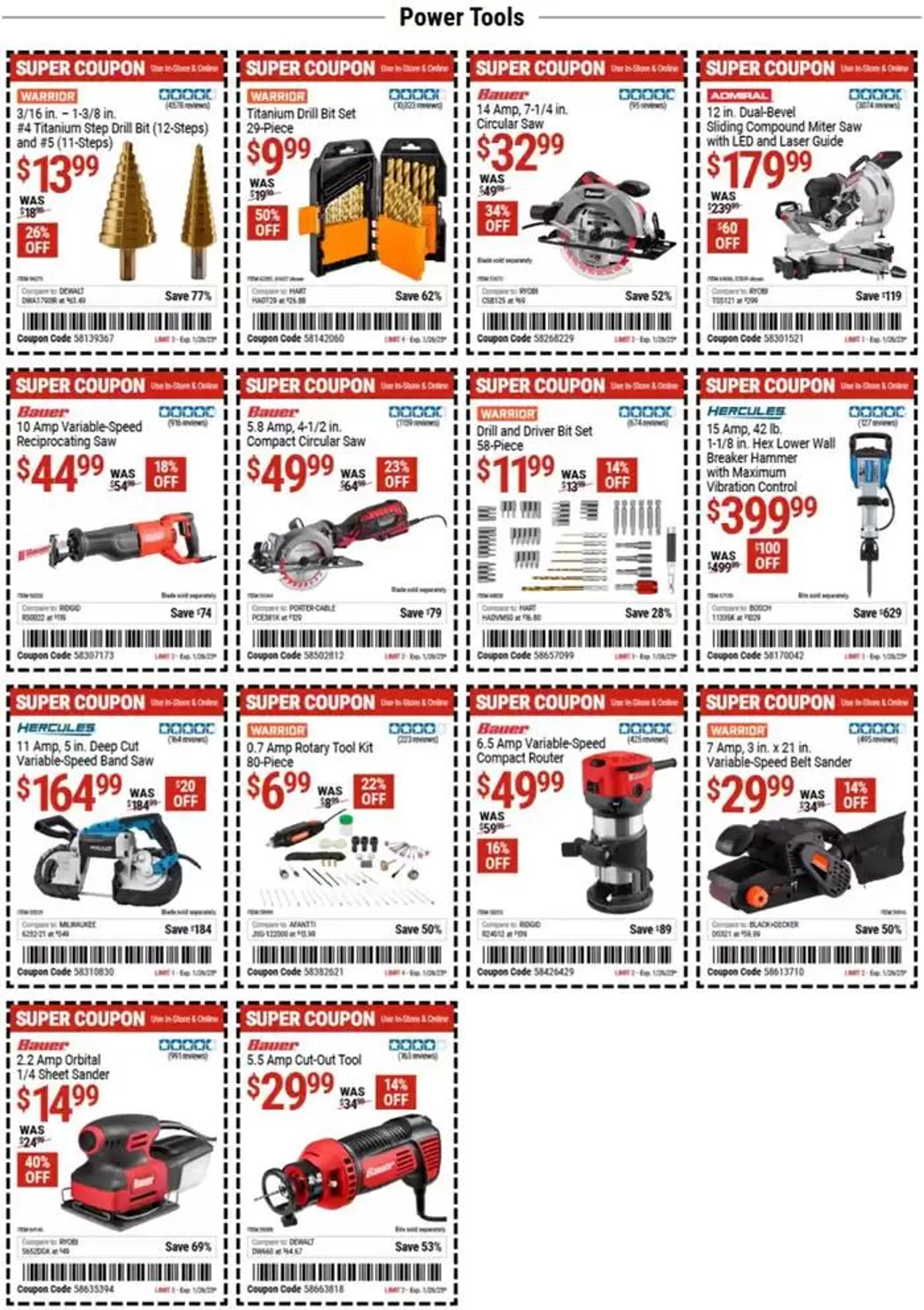 Weekly ad Harbor Freight Tools weekly ad from January 13 to January 20 2025 - Page 6