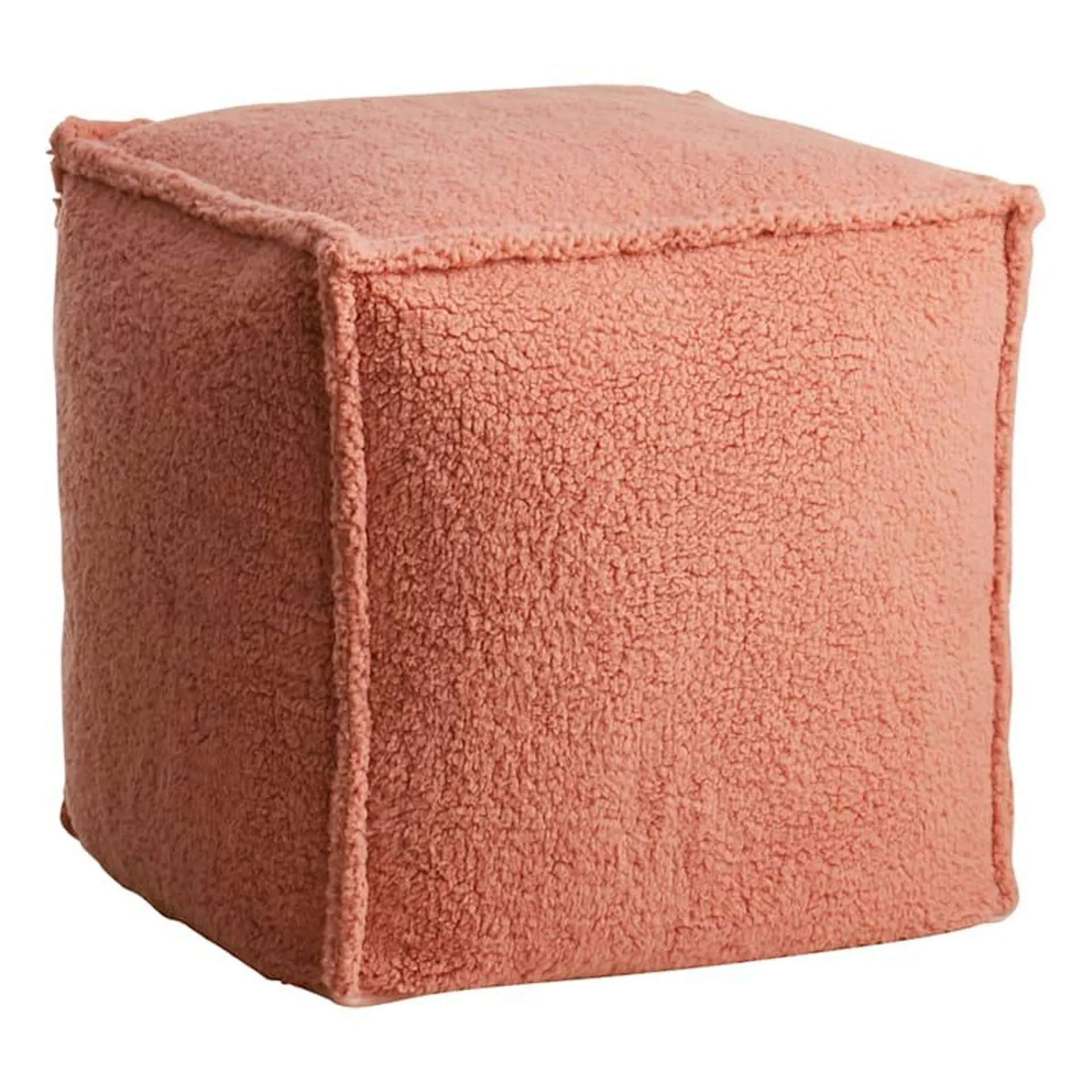 Sherpa Pouf, Peach