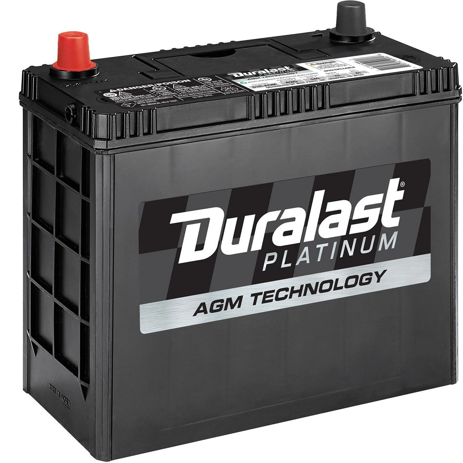 Duralast Platinum AGM Battery 51R-AGM Group Size 51R 435 CCA