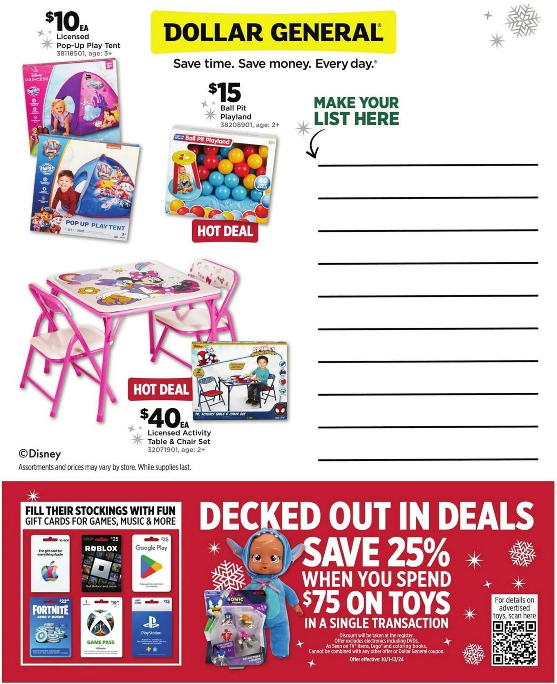 Weekly ad Dollar General Weekly Ad from October 21 to December 24 2024 - Page 24