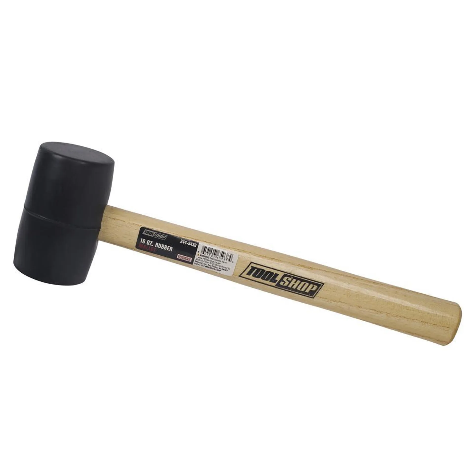 Tool Shop® 16 oz. Rubber Mallet with Wooden Handle