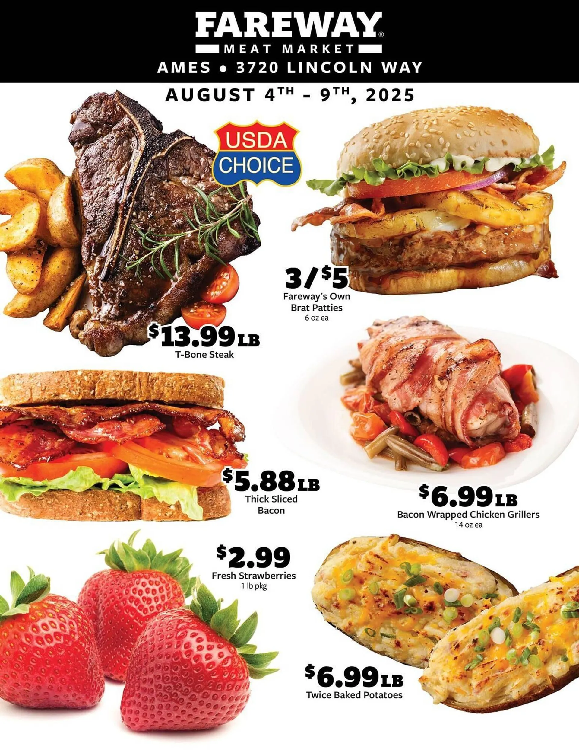 Weekly ad Fareway Weekly Ad from August 4 to August 9 2025 - Page 1