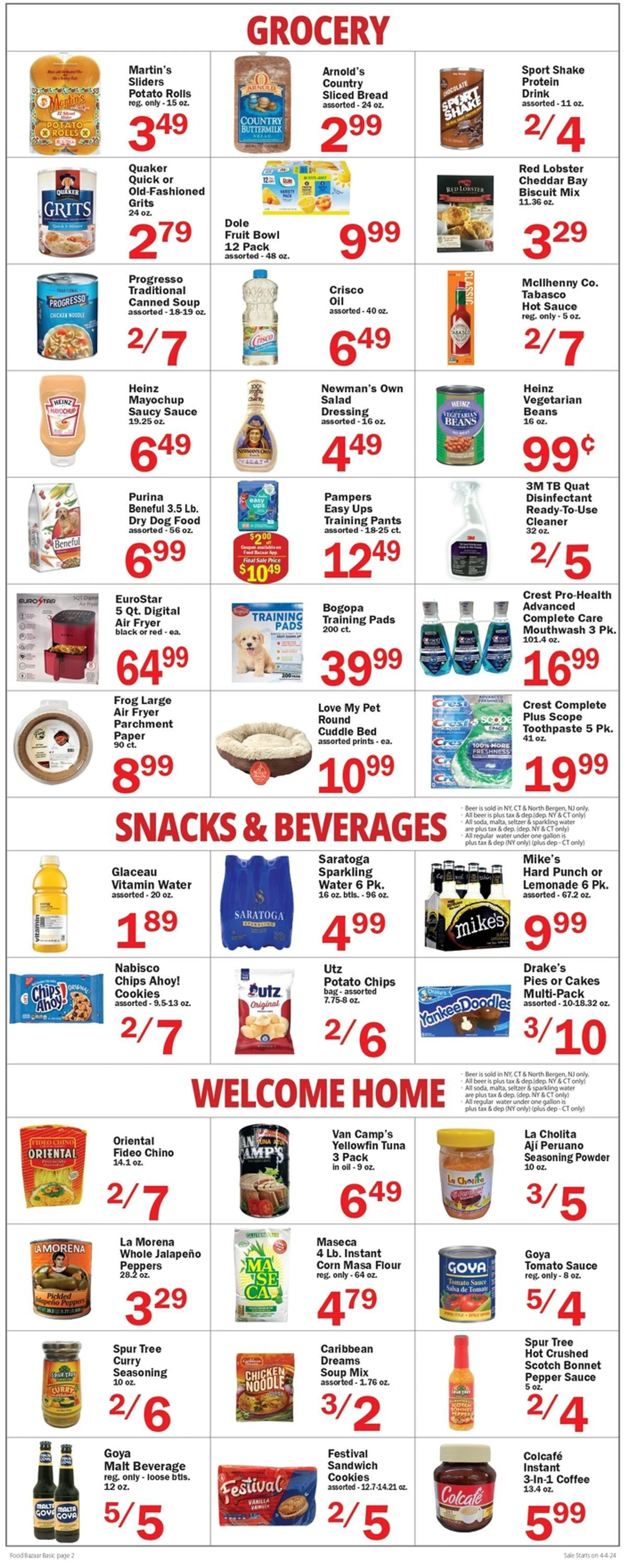 Weekly ad Food Bazaar Current weekly ad from April 4 to April 10 2024 - Page 2