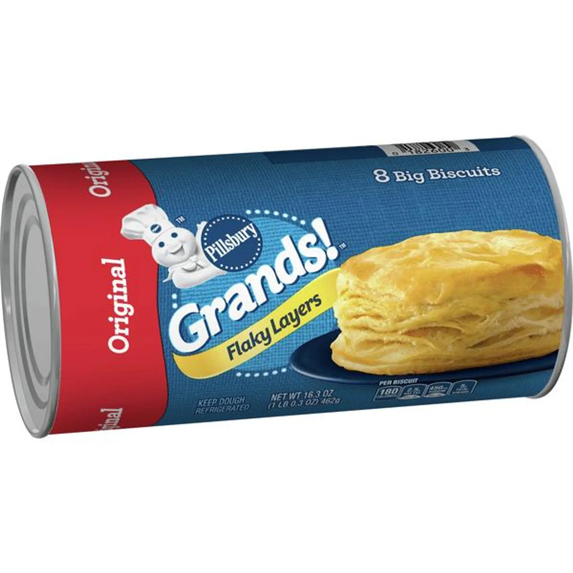 Pillsbury Grands! Flaky Layers Original Big Biscuits, 8 count