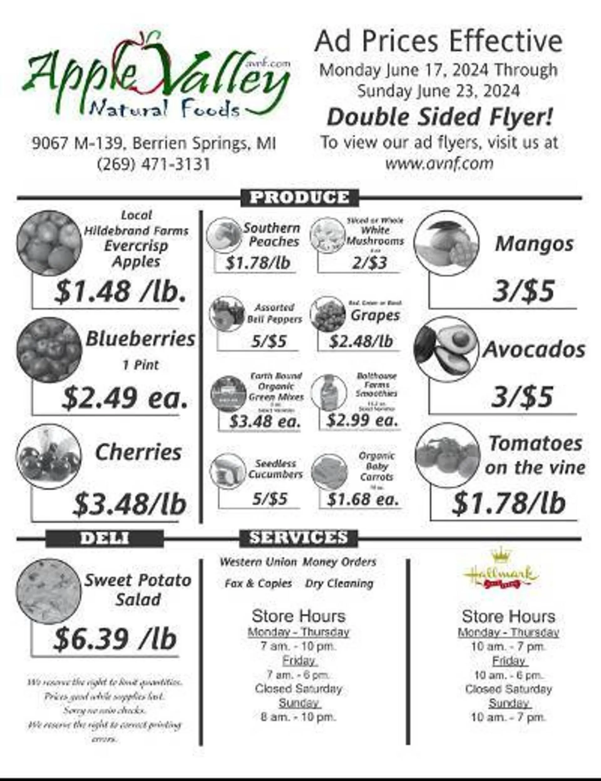 Weekly ad Apple Valley Natural Foods Weekly Ad from June 17 to June 23 2024 - Page 1