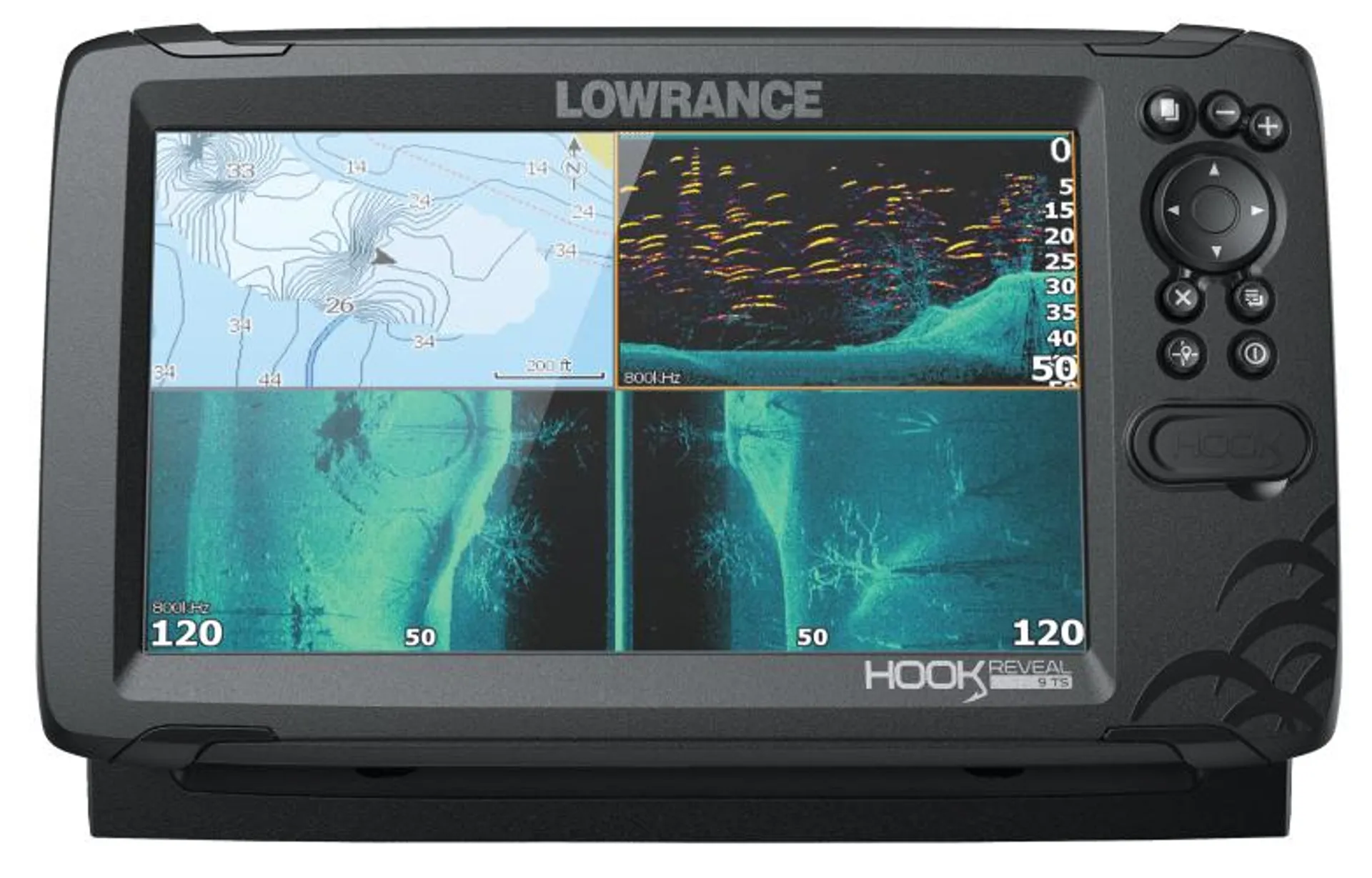 Lowrance HOOK Reveal 9 Fish Finder - 9 TS US Inland