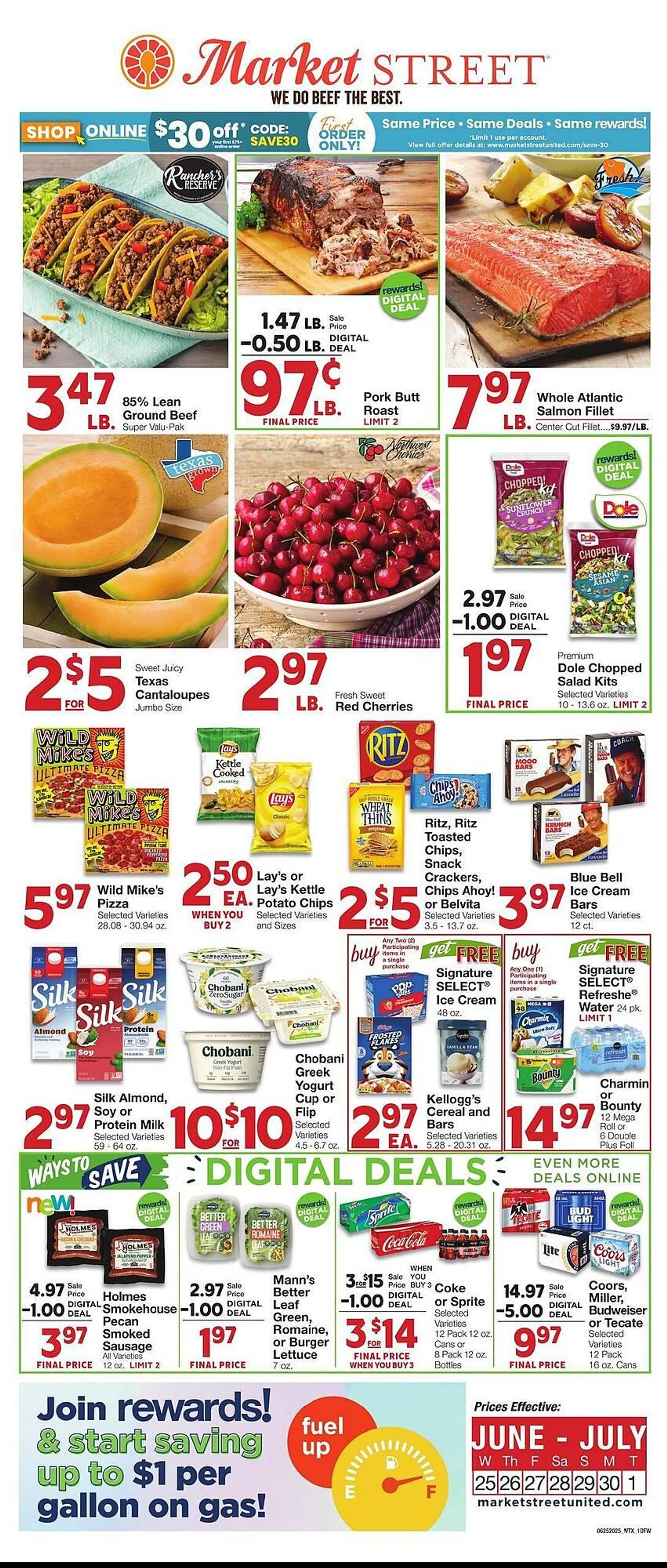 Weekly ad Market Street Weekly Ad from June 25 to July 1 2025 - Page 1