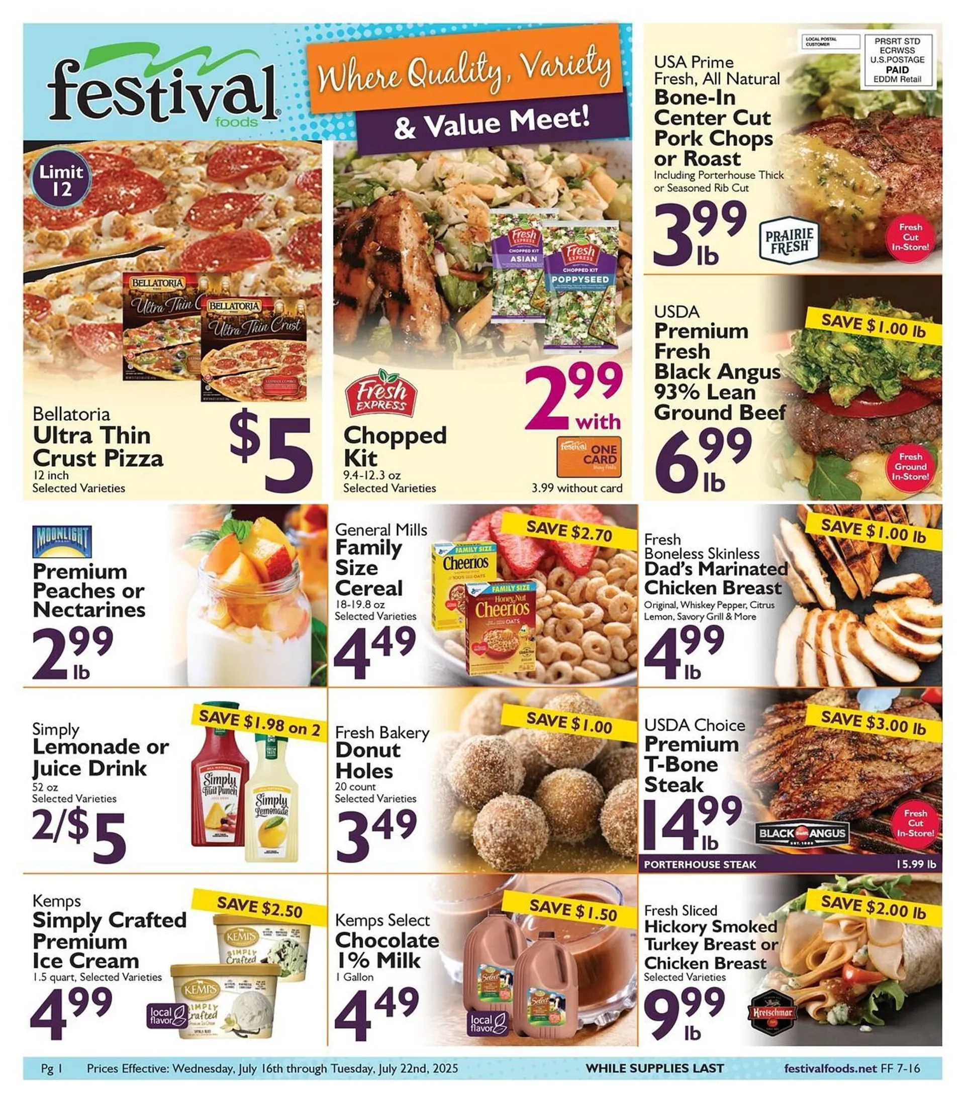 Weekly ad Festival Foods Weekly Ad from July 17 to July 23 2025 - Page 1